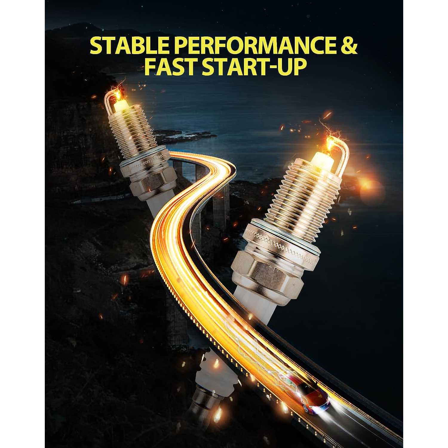 PHILTOP® 6993 Spark Plugs 4PCS for 2003 BMW 525i 3