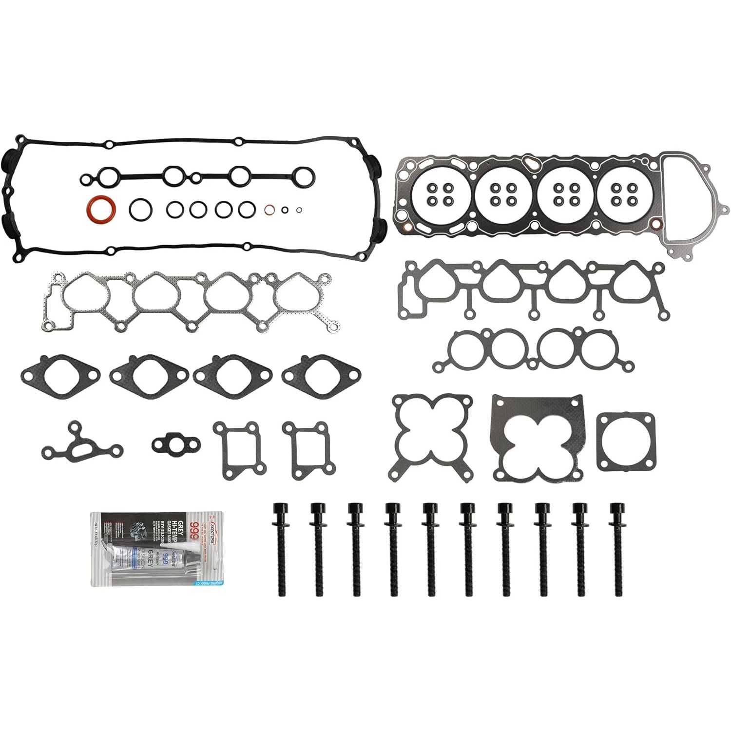 PHILTOP HS26171PT-1 Head Gasket Set, Compatible with 1998-2004 Frontier, 2001-2004 Xterra 2.4L, Cylinder Head Gasket Kits with B