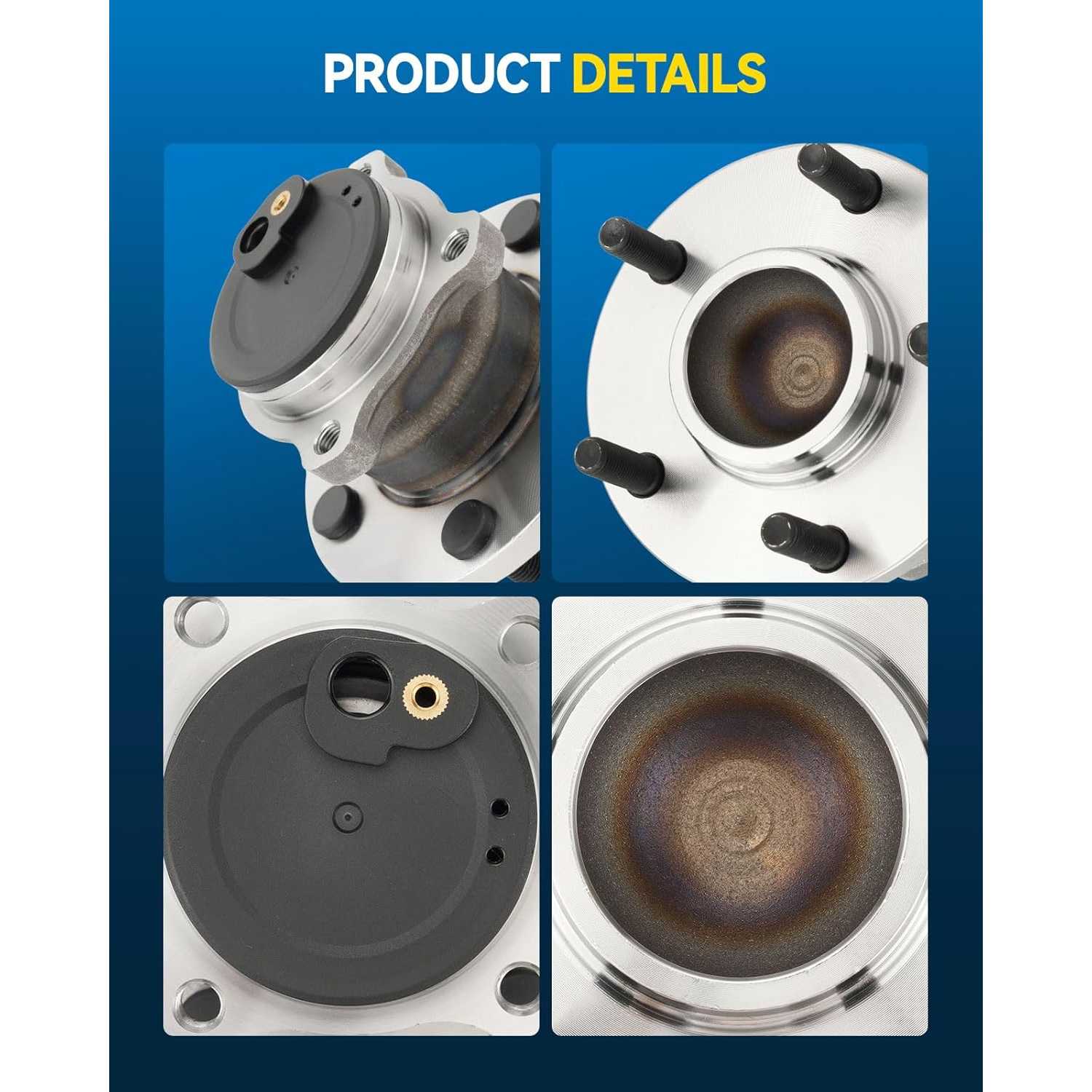 PHILTOP 512347 Rear Wheel Bearing and Hub Assembly 5 Lugs for 2004