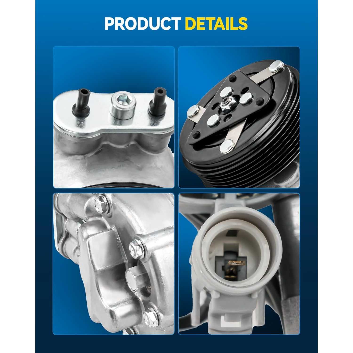 PHILTOP CS20027 Air Conditioner AC Compressor with Clutch for Pontiac ...