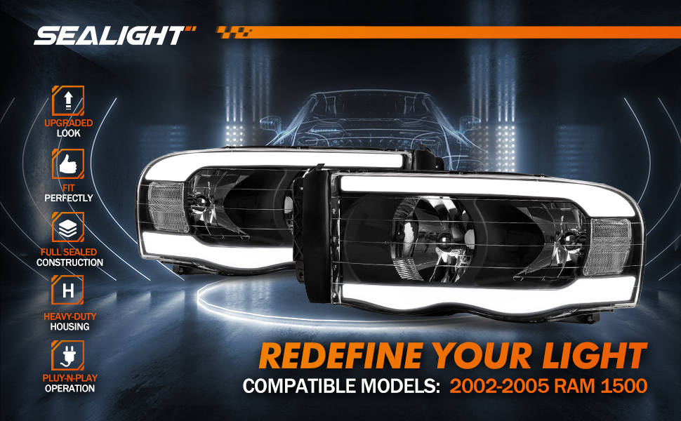 2002 2003 2004 2005 Ram headlight assembly