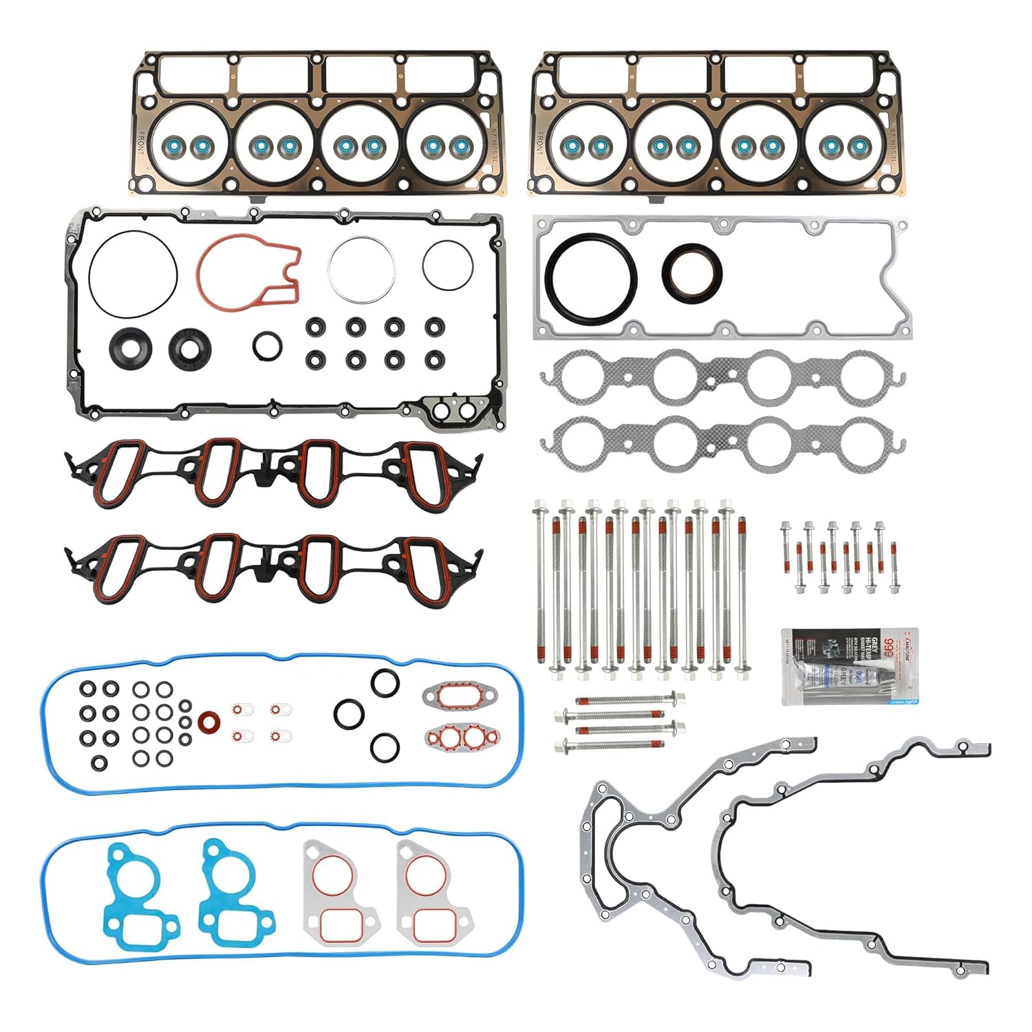 PHILTOP HS26191PT1 Head Gasket Set, Compatible with 1ECH0800, Cylinder Head Gasket Kits with Bolts