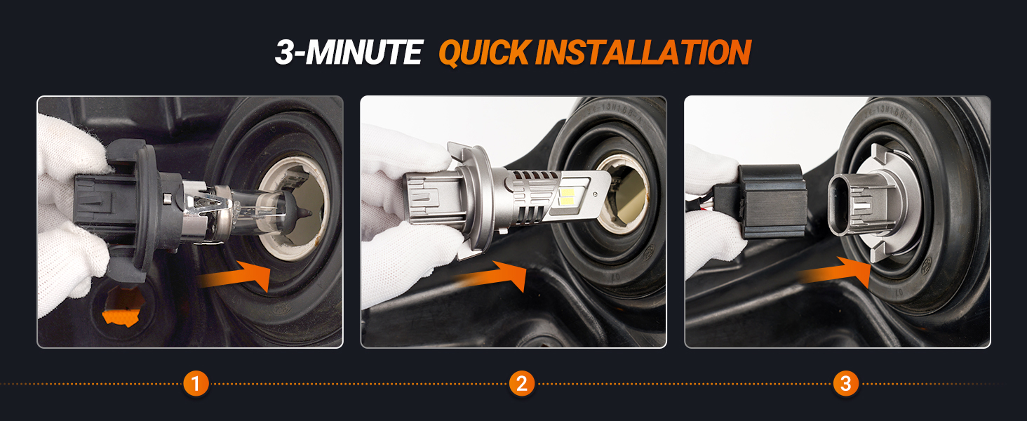 9008/h13 h10/9140/9145 led headlight fog light bulbs combo