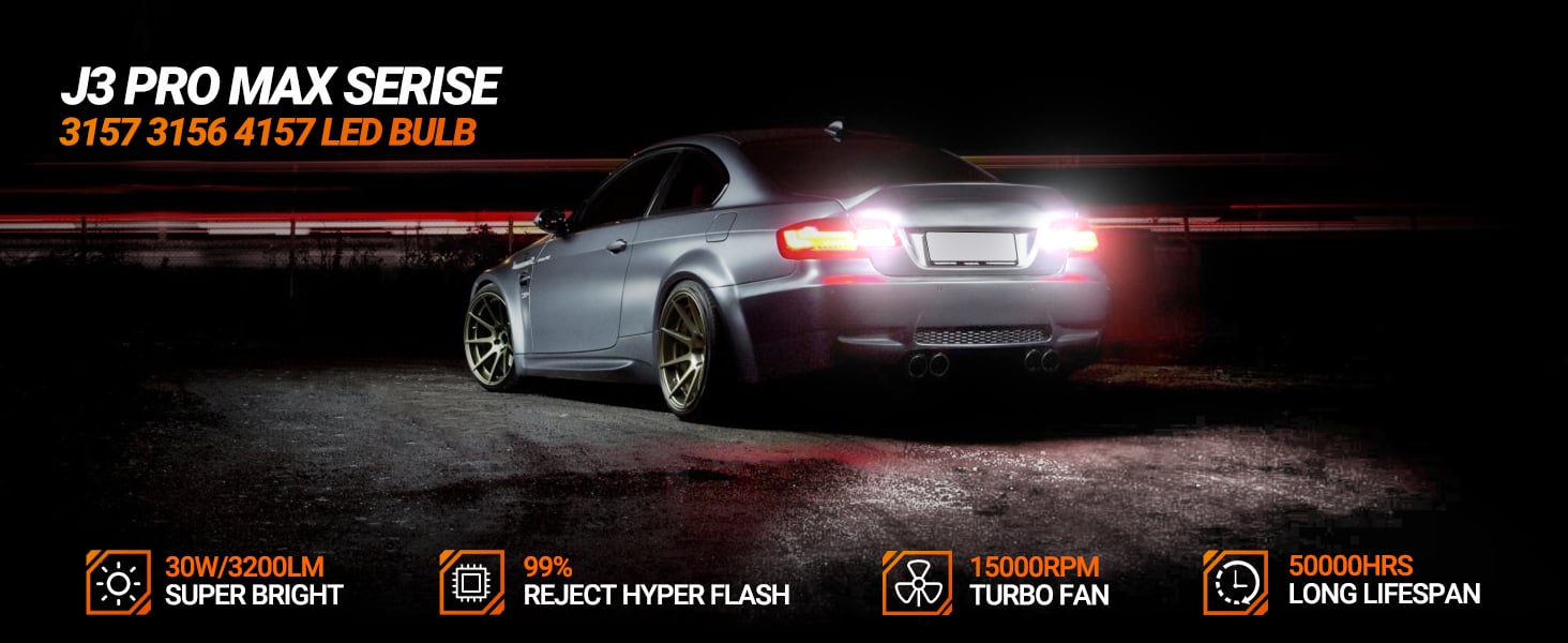 Sealight 3157 3156 LED Bulb White