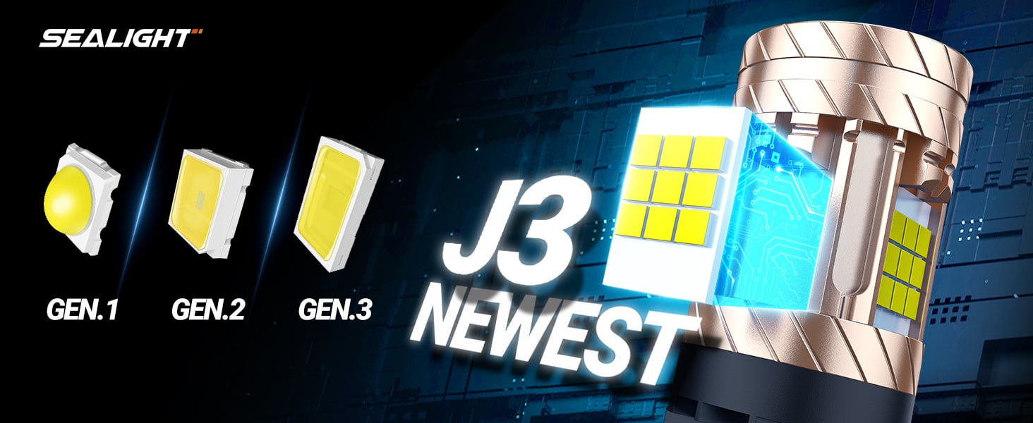 sealight 3157 3156 led bulb white