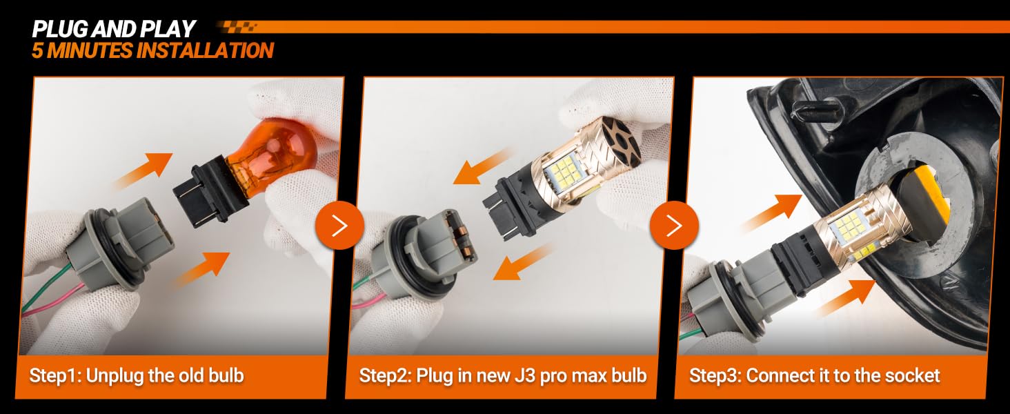 sealight 3157 3156 led bulb white