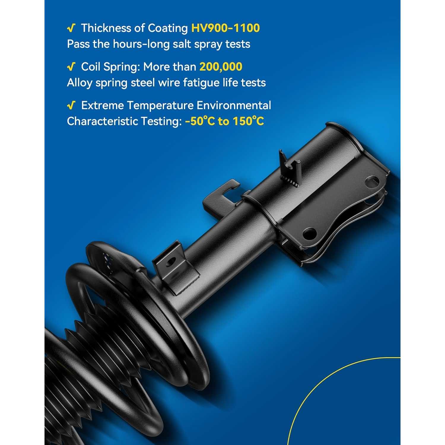 PHILTOP Front Shock Absorber Struts for MDX 2007-2013, ZDX 2010