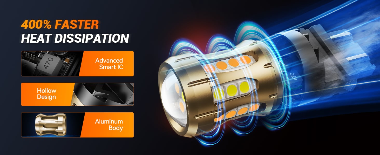 3157 led bulb dual color