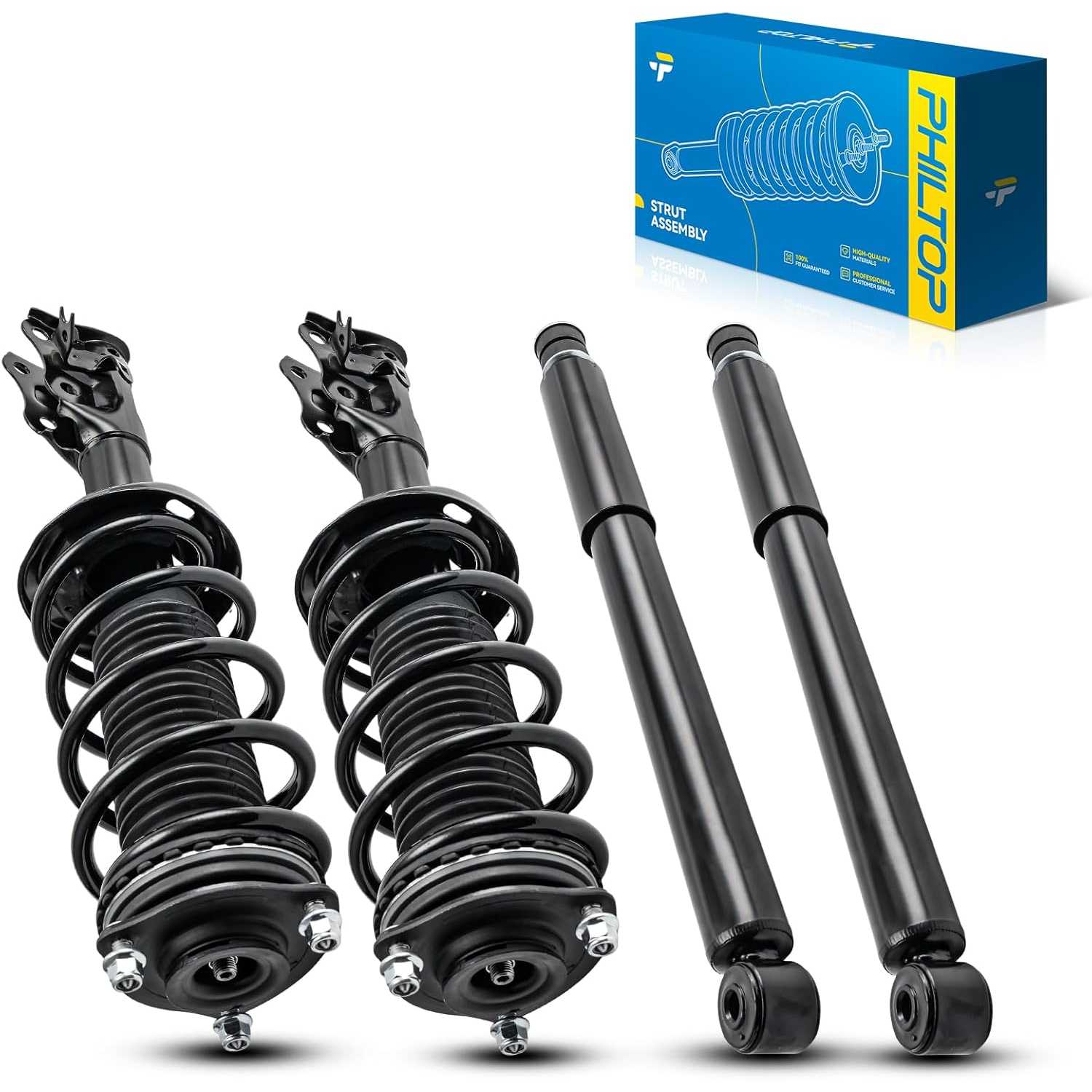 PHILTOP Struts Front And Rear Shocks Automotive Replacement Shocks 172285 172284 5504(348023) For 2006 2007 2008 2009 2010 2011