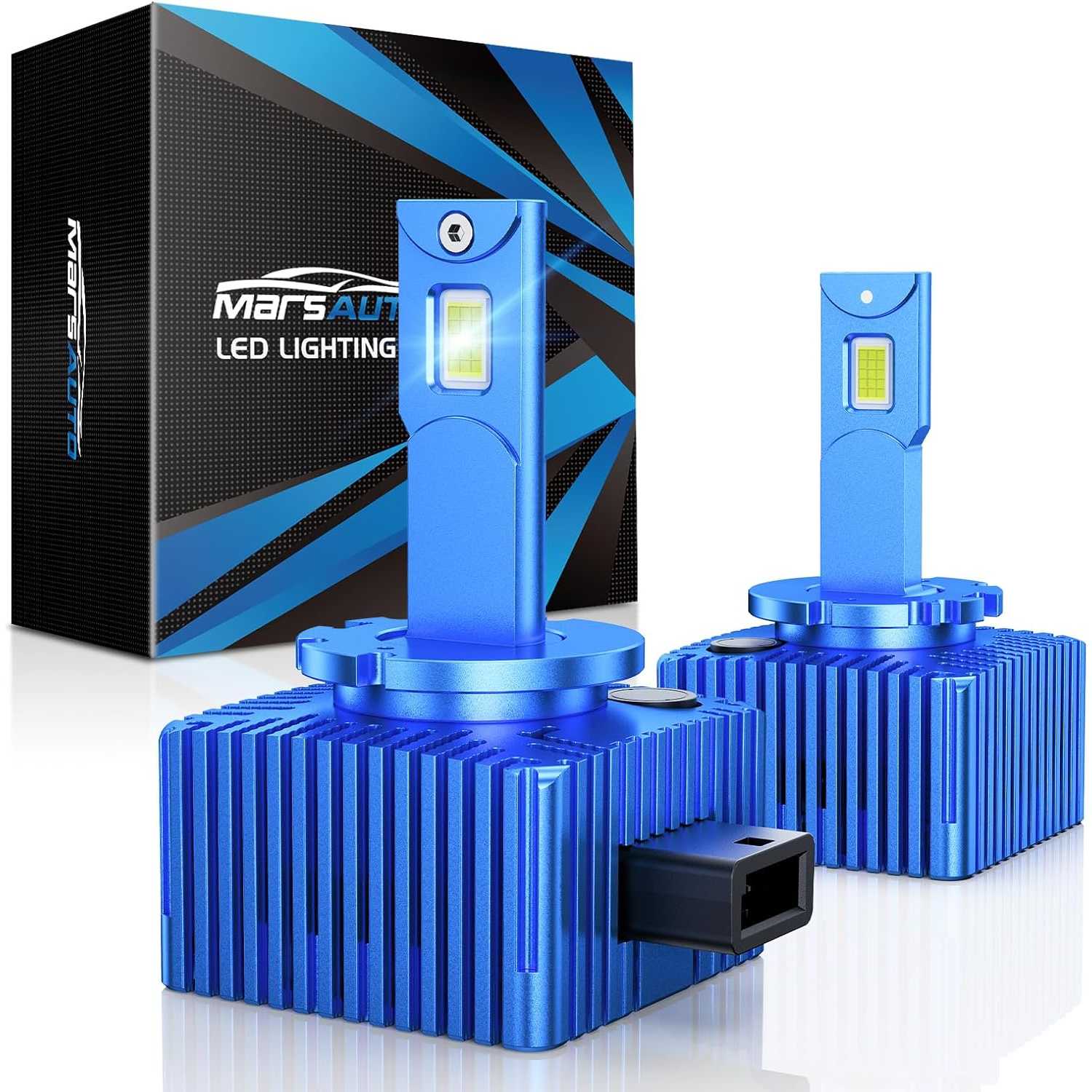 Marsauto® D1S D1R 6000K Cool White 22000LM 35W LED Fog Light Bulbs IP68 2Pcs