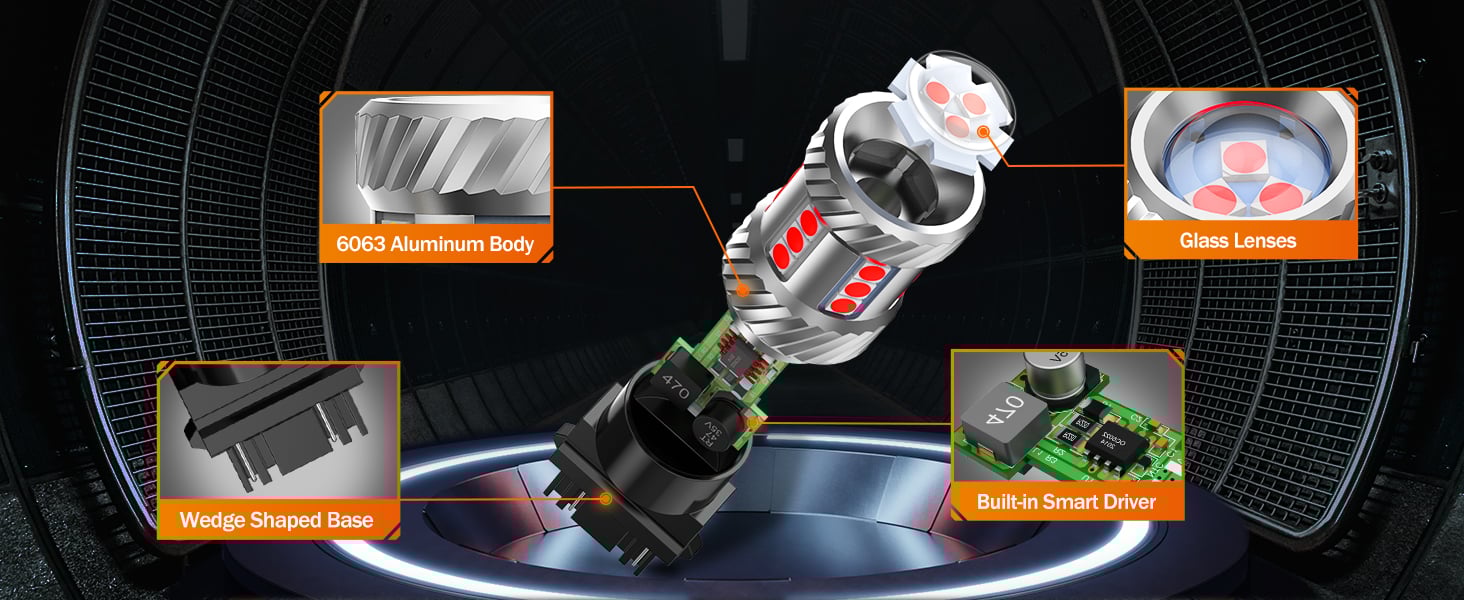 3157 3156 3057 led bulb red barke bulb