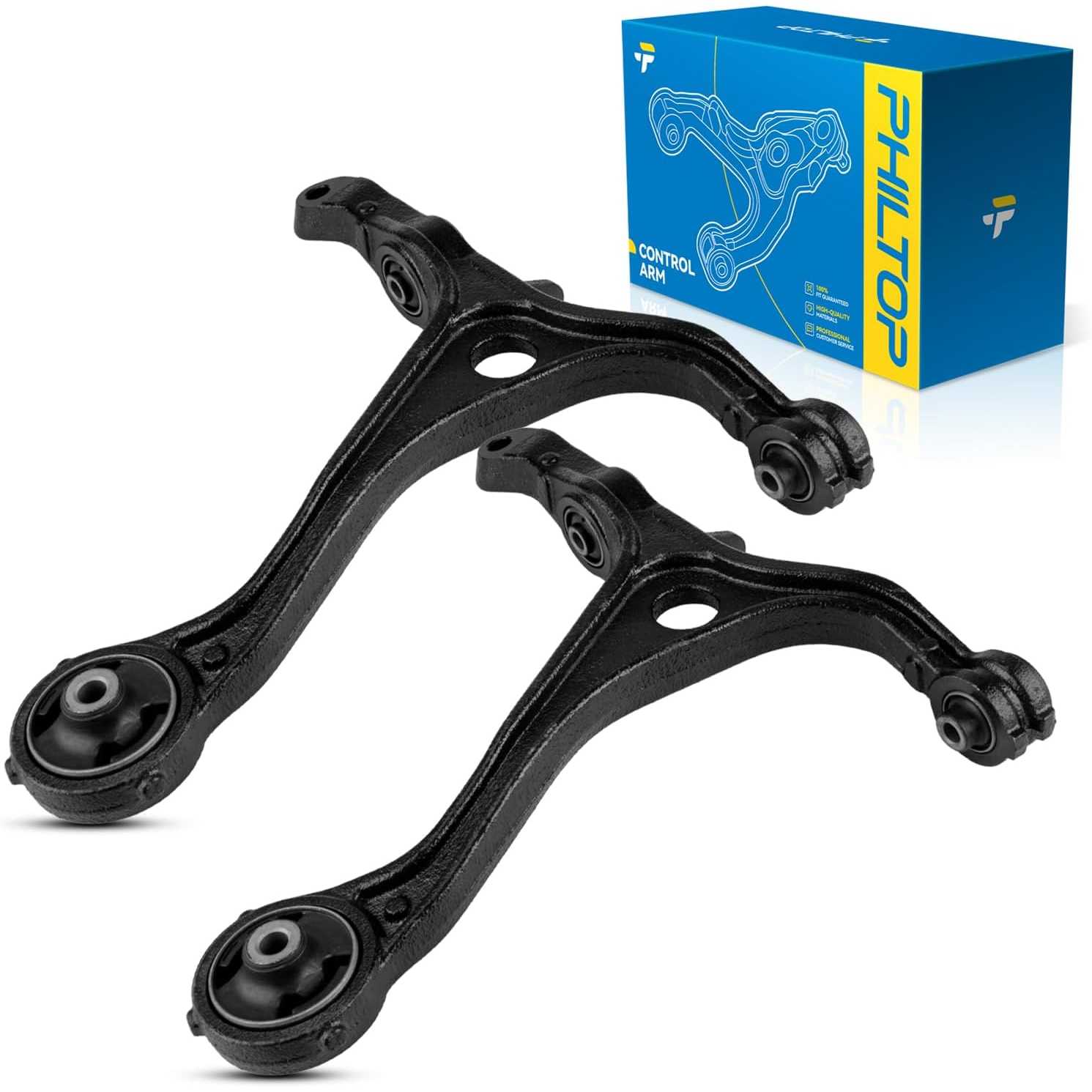 PHILTOP K640289 K640290 Front Lower Control Arms For TSX 2004 2005 2006 2007 2008, Accord 2003 2004 2005 2006 2007, 2pcs