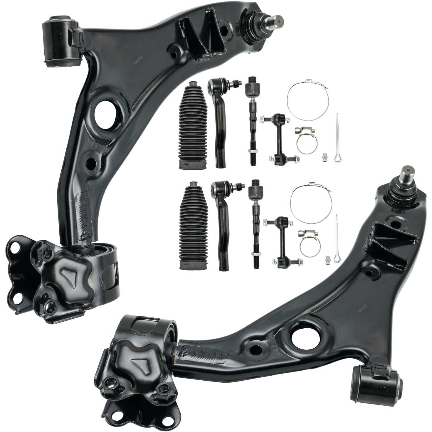 PHILTOP 10pcs Front Suspension Kit Fit for Ford Edge 2007-2014, Lincoln MKX 2007-2015, 2 Lower Control Arms 2 Sway Bars 4 Inner