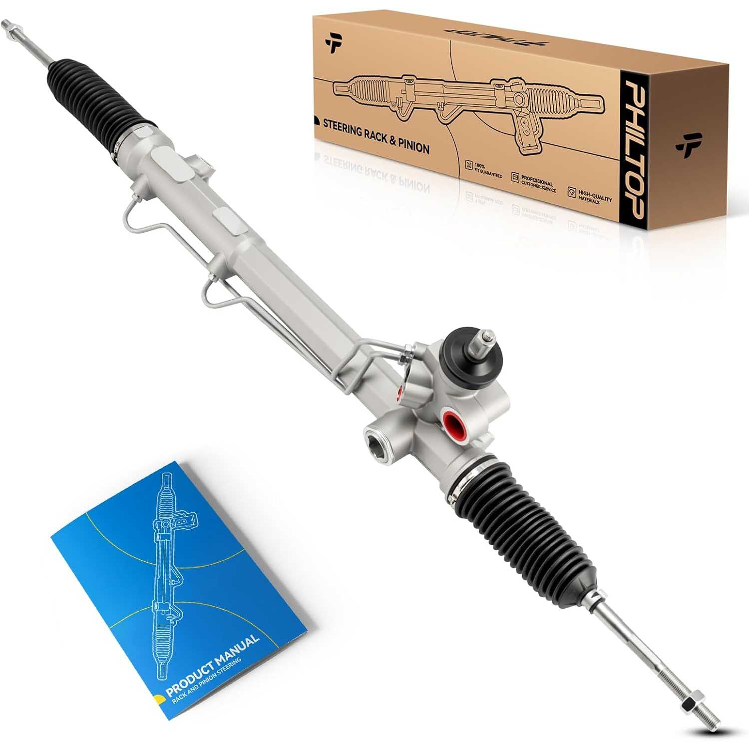 PHILTOP Power Steering Rack and Pinion Compatible with Mercury Grand Marquis 2003-2008, Ford Crown Victoria 2003-2007, Lincoln T