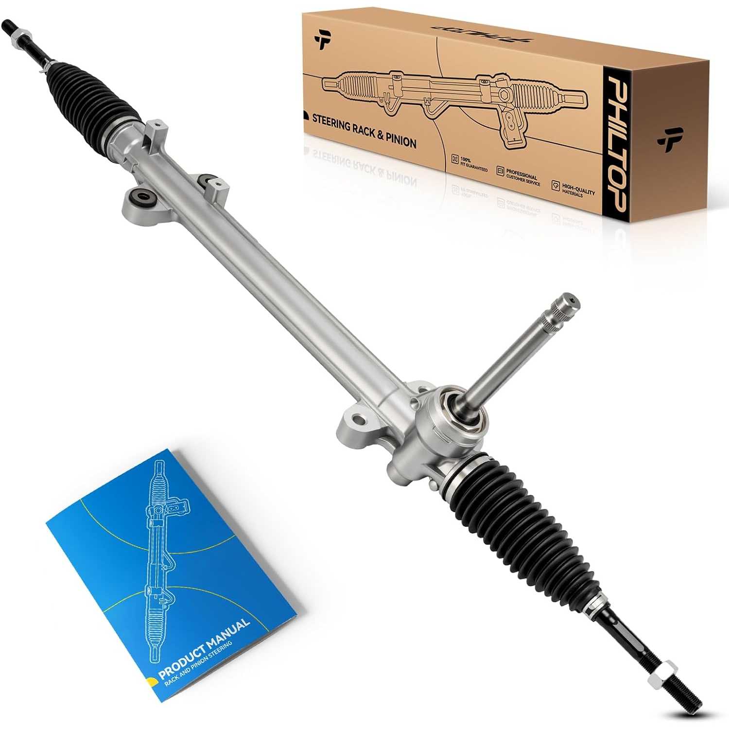 PHILTOP Electronic Power Steering Rack and Pinion Compatible with Hyundai Santa Fe 2013-2018 3.3L, Santa Fe XL 2013-2018 3.3L, R