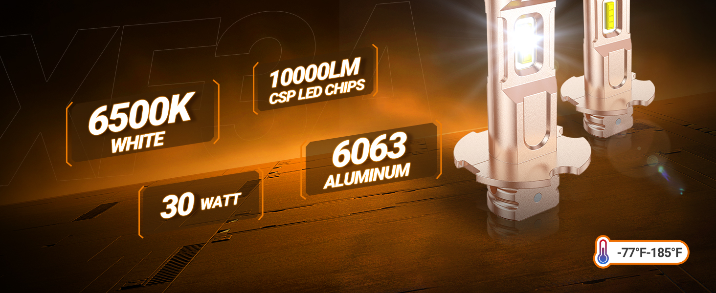 h3 led fog lights bulb