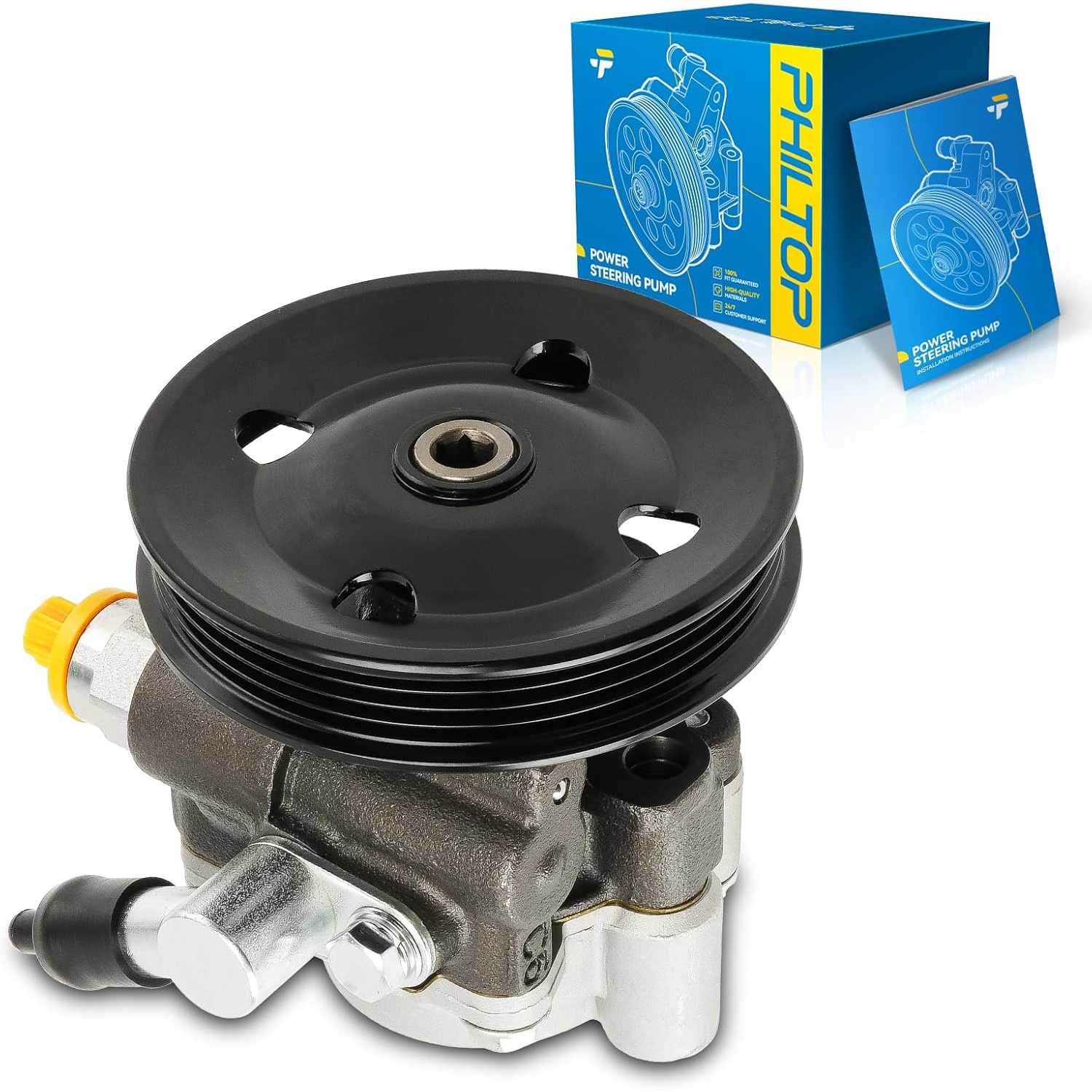 PHILTOP Power Steering Pump Replacement 215287, Fit for 2002-2006 Camry 3.0L, 2004-2006 ES330, 2002-2003 ES300, Power Steering P