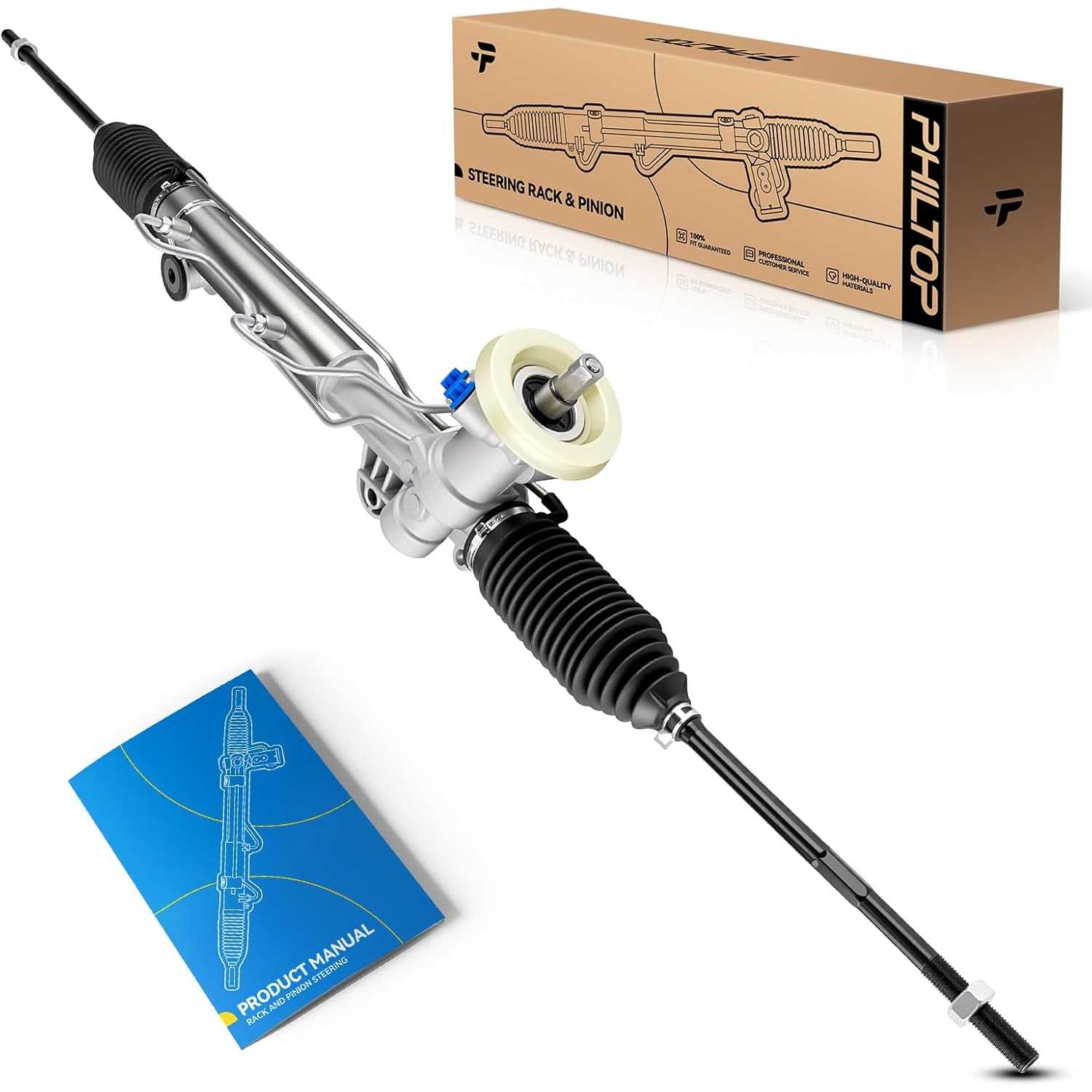 PHILTOP Hydraulic Power Steering Rack and Pinion Direct Fit 2004-2011 Impala, 2004-2007 Monte Carlo Replace No.22-1014