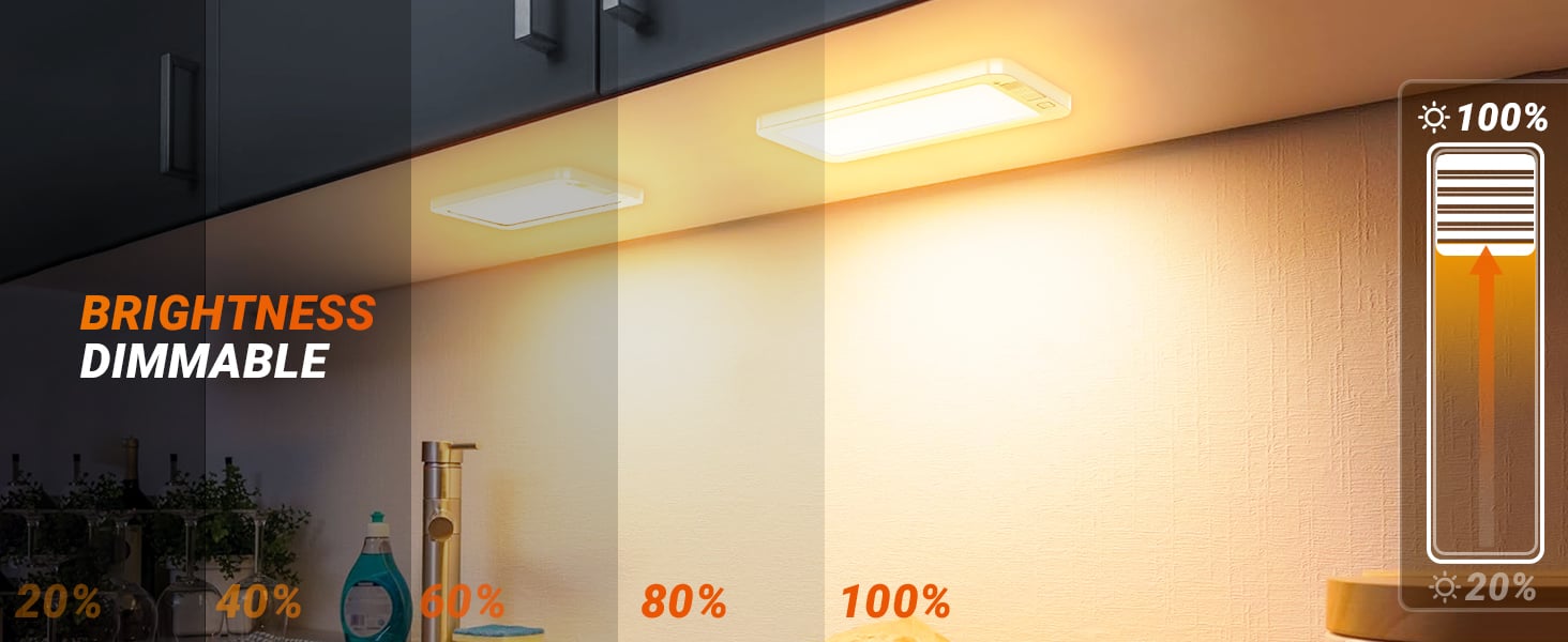 RV Lights Interior, 3 Color Dimmable LED RV Lights Fixtures 12V Camper Light