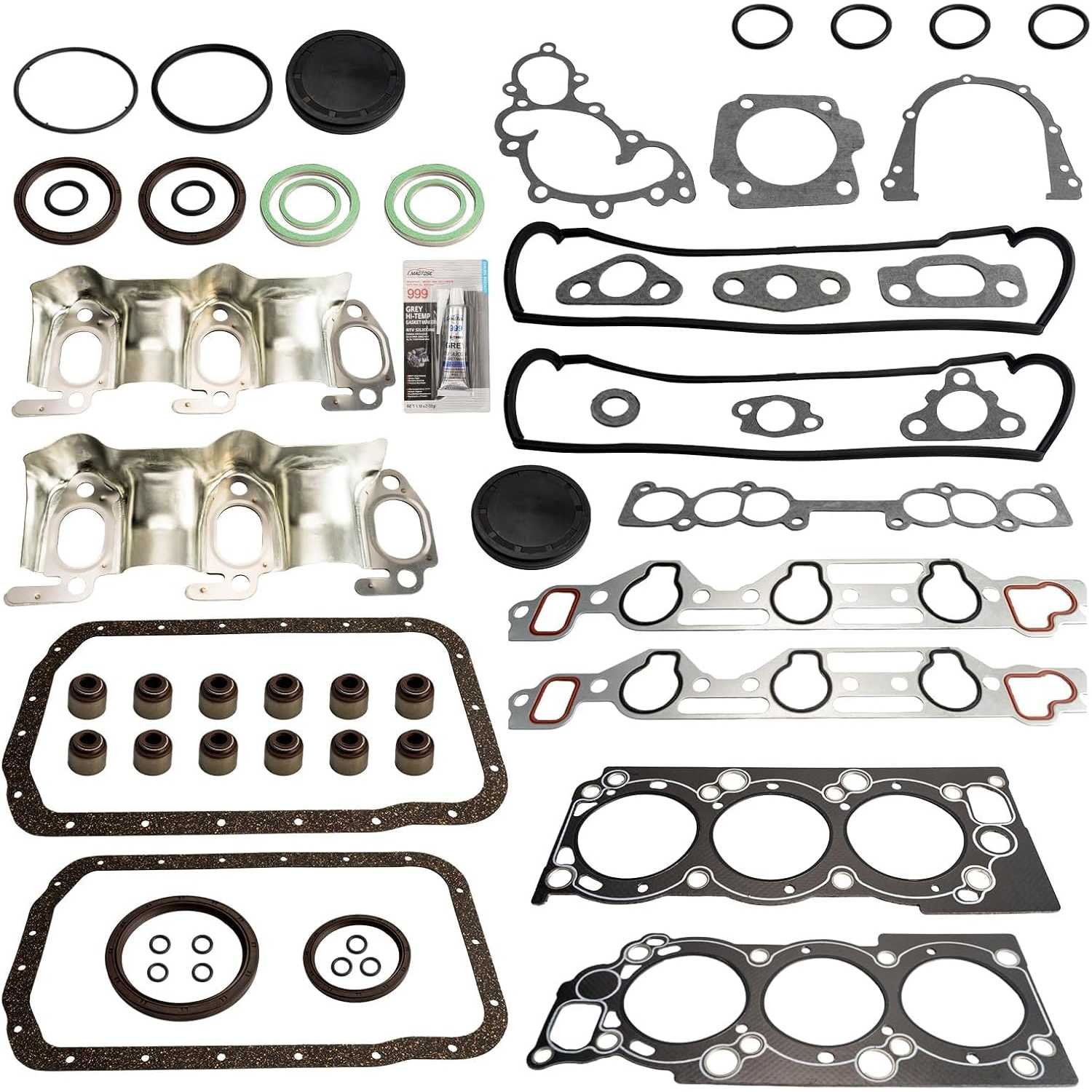 PHILTOP HS9728PT-1 CS9728 Head Gasket Set Compatible with Toyot-a Pickup 1988-1995 3.0L,4Runner 1989-1995 3.0L,T100 1993-1994 3.