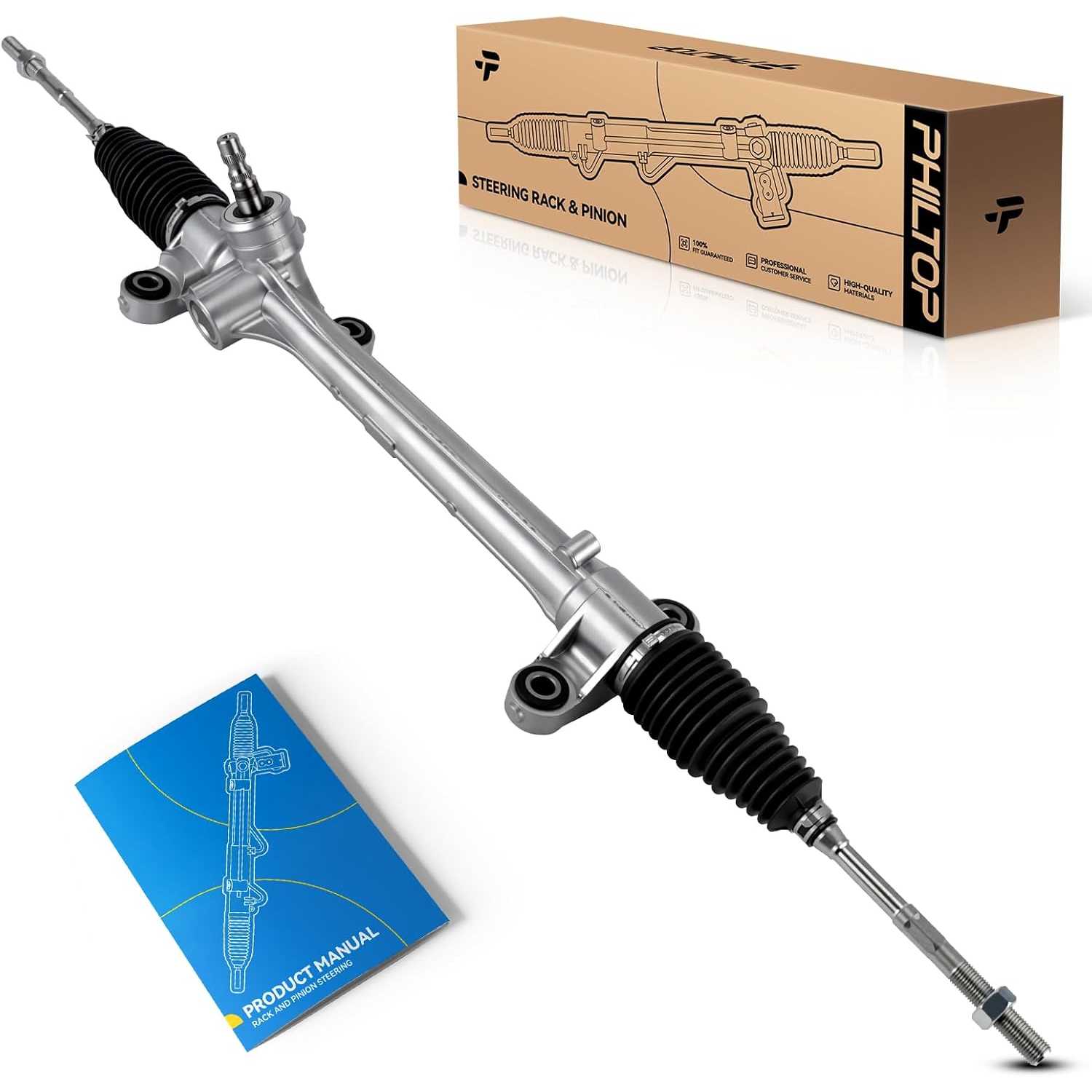 PHILTOP Electronic Power Steering Rack and Pinion for 2009-2013 Corolla(Japan Built) Replace# 24-2700