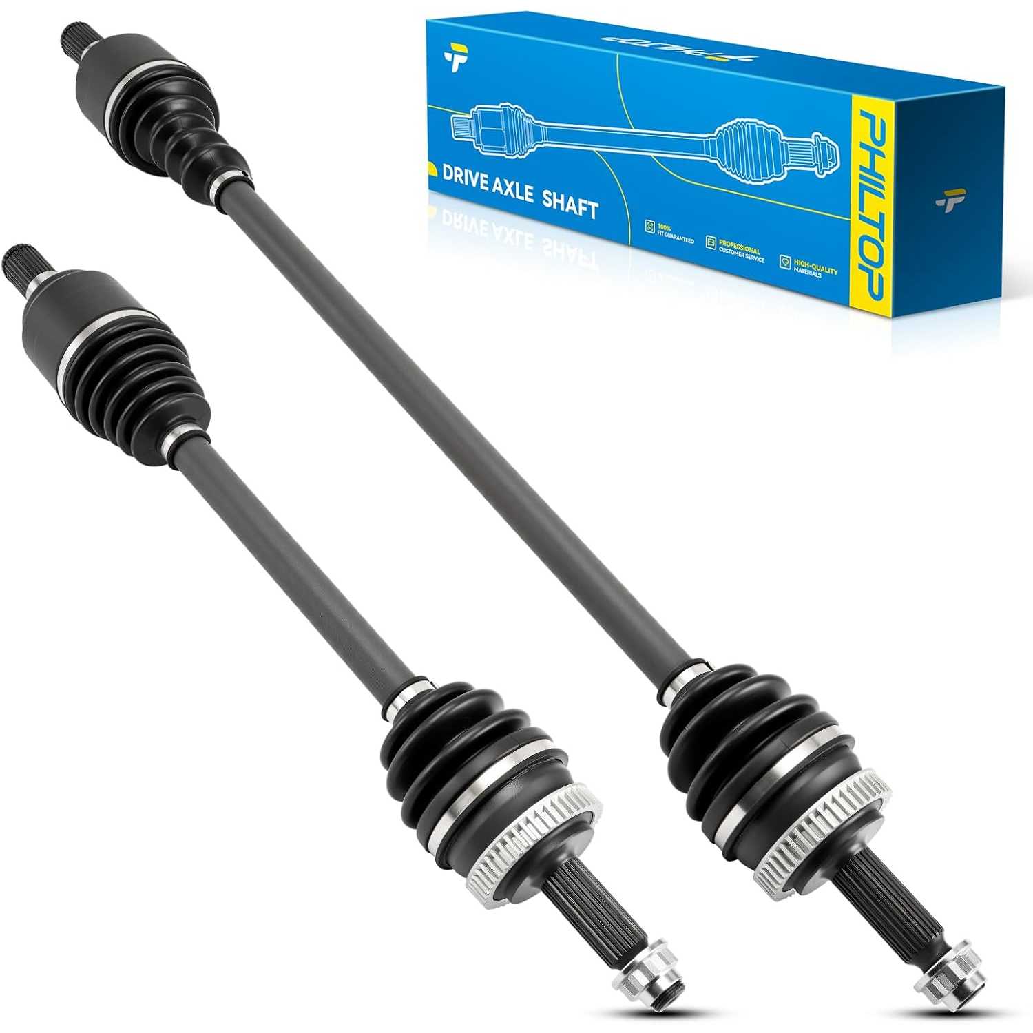 PHILTOP Front CV Axle Shaft Compatible with 2011 2012 2013 2014 Hyundai Sonata 2.4L GAS Automatic 2 PCS Axle Shaft
