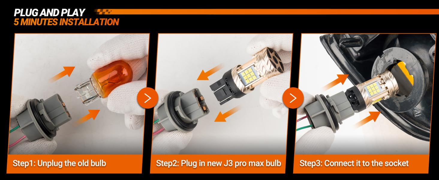 Sealight 7443 7440 LED Bulb White