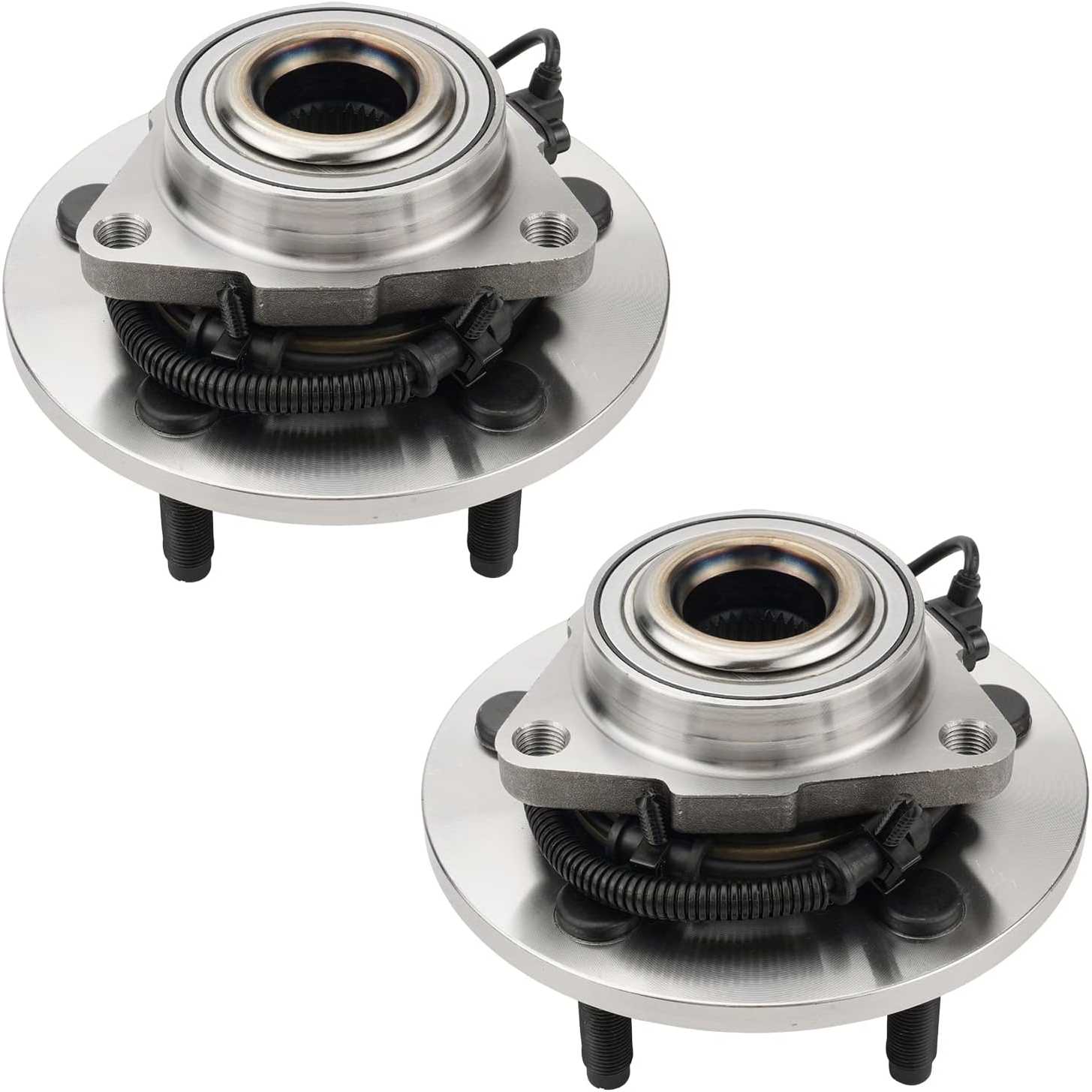 PHILTOP 515126 Front Wheel Bearing and Hub Assembly 5 Lugs for 1500 2011-2011, R-a-m 1500 2009-2010 w/ABS 2 PCS