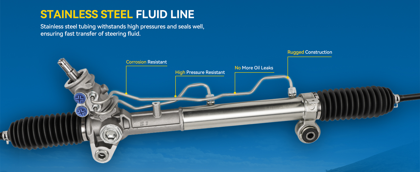 POWER STEERING RACK AND PINION ASSEMBLY