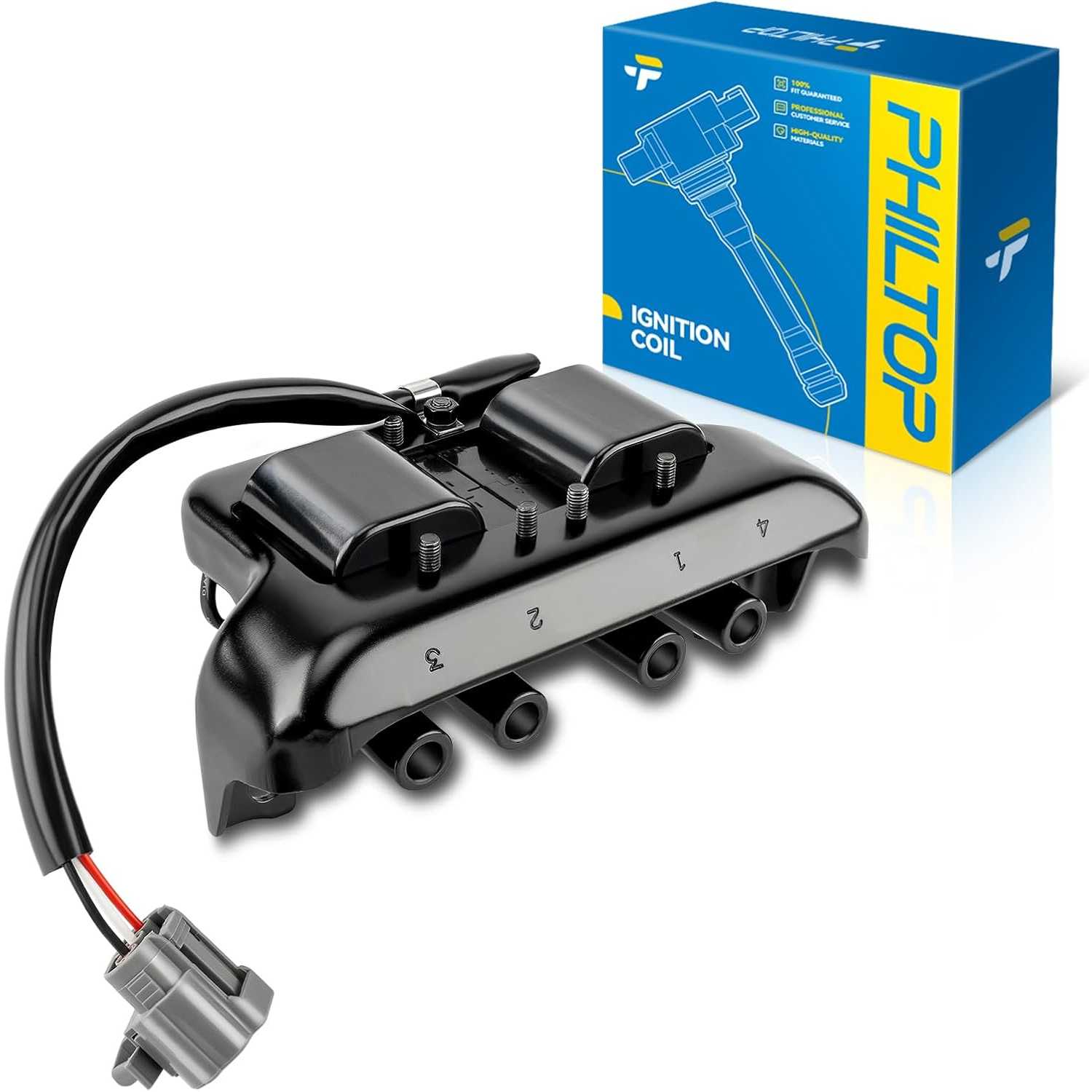 PHILTOP UF78 Ignition Coil Pack, Fits for Mazda 1990-1993 Miata