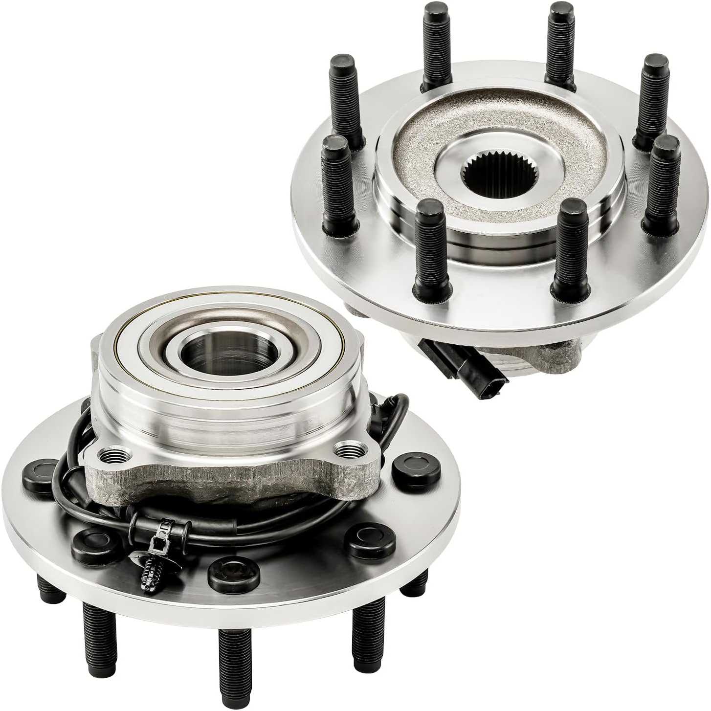 PHILTOP 515101 x2 Front Wheel Bearing Hub Assembly Compatible with 2006-2008 Ram 1500, 2006-2008 Ram 2500, 2006-2008 Ram 3500 W/