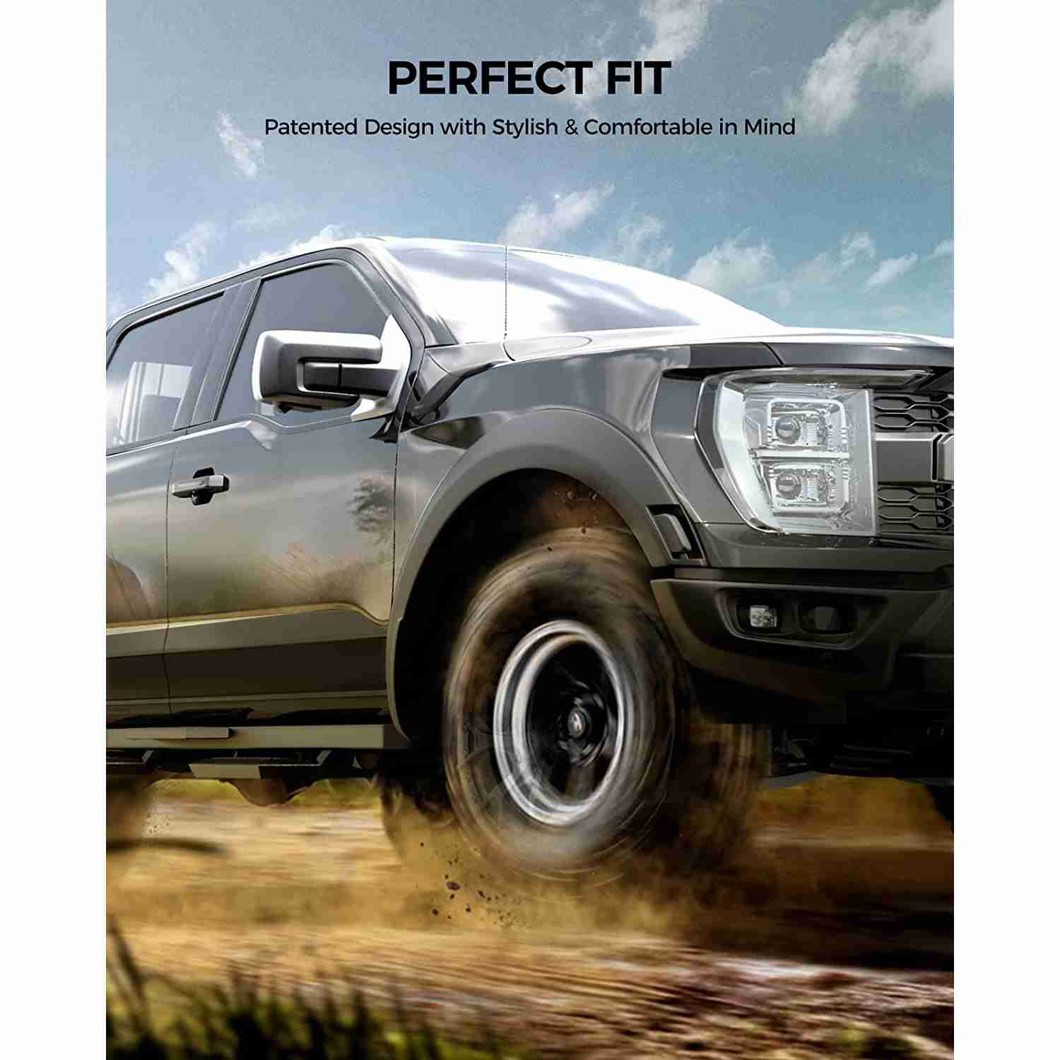 Suncent® 2009-2014 Ford F150 Super Crew Cab 3-Stair Running Boards 6