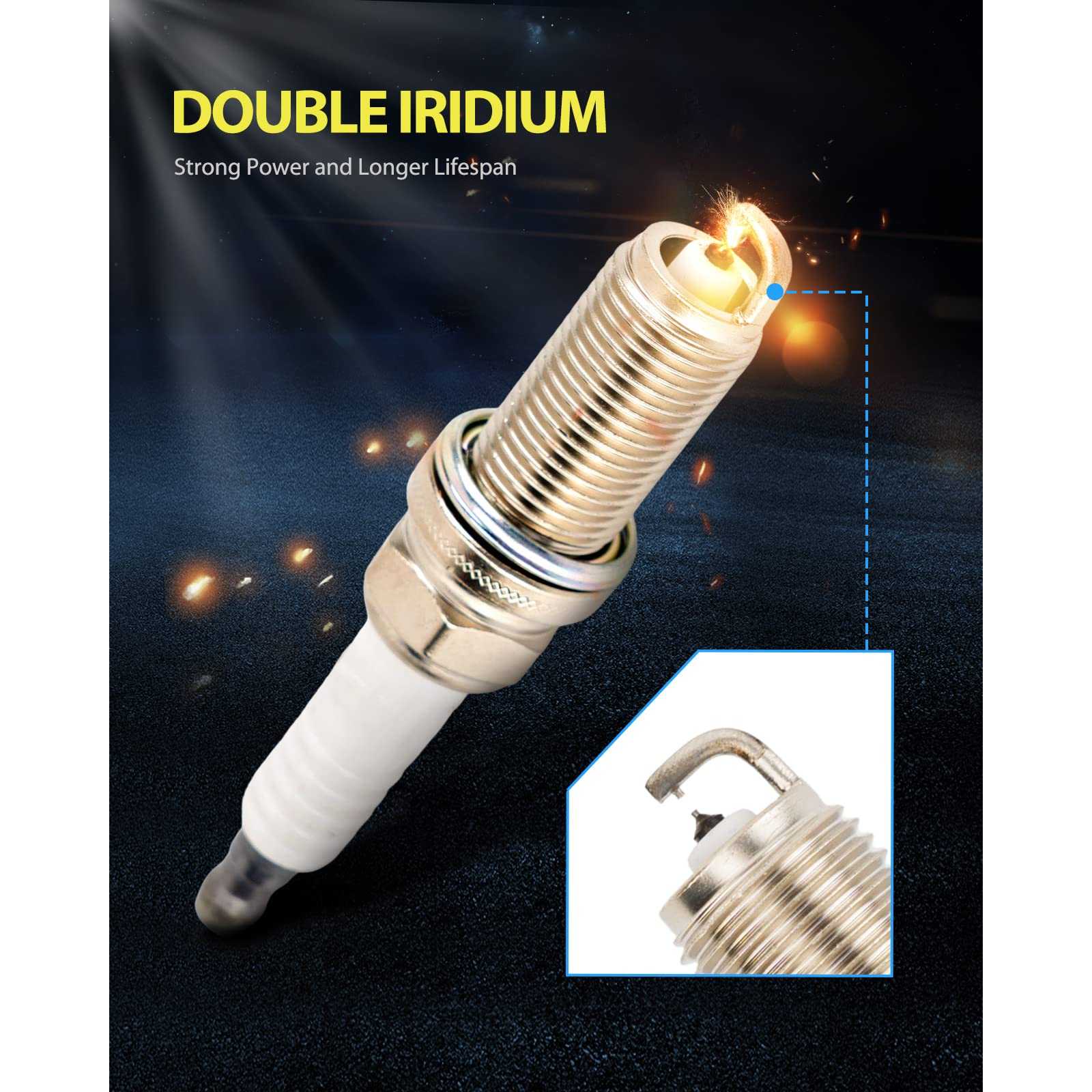 PHILTOP® 93759 Double Iridium Spark Plugs 1Pc for 2021 Toyota C-HR 1