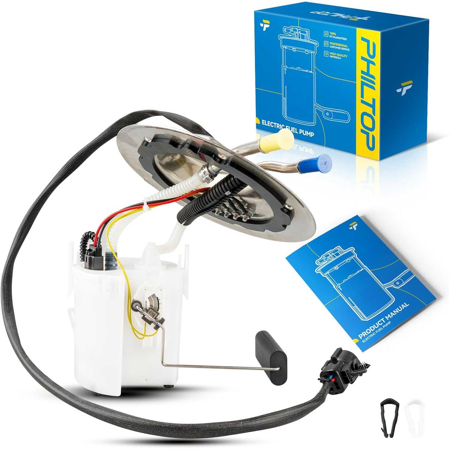 PHILTOP Electric Fuel Pump Assembly FG1152 Compatible with 1998 Ford Mustang 3.8L 4.6L, Replaces P74946M, P76102, PFS-233, SP220