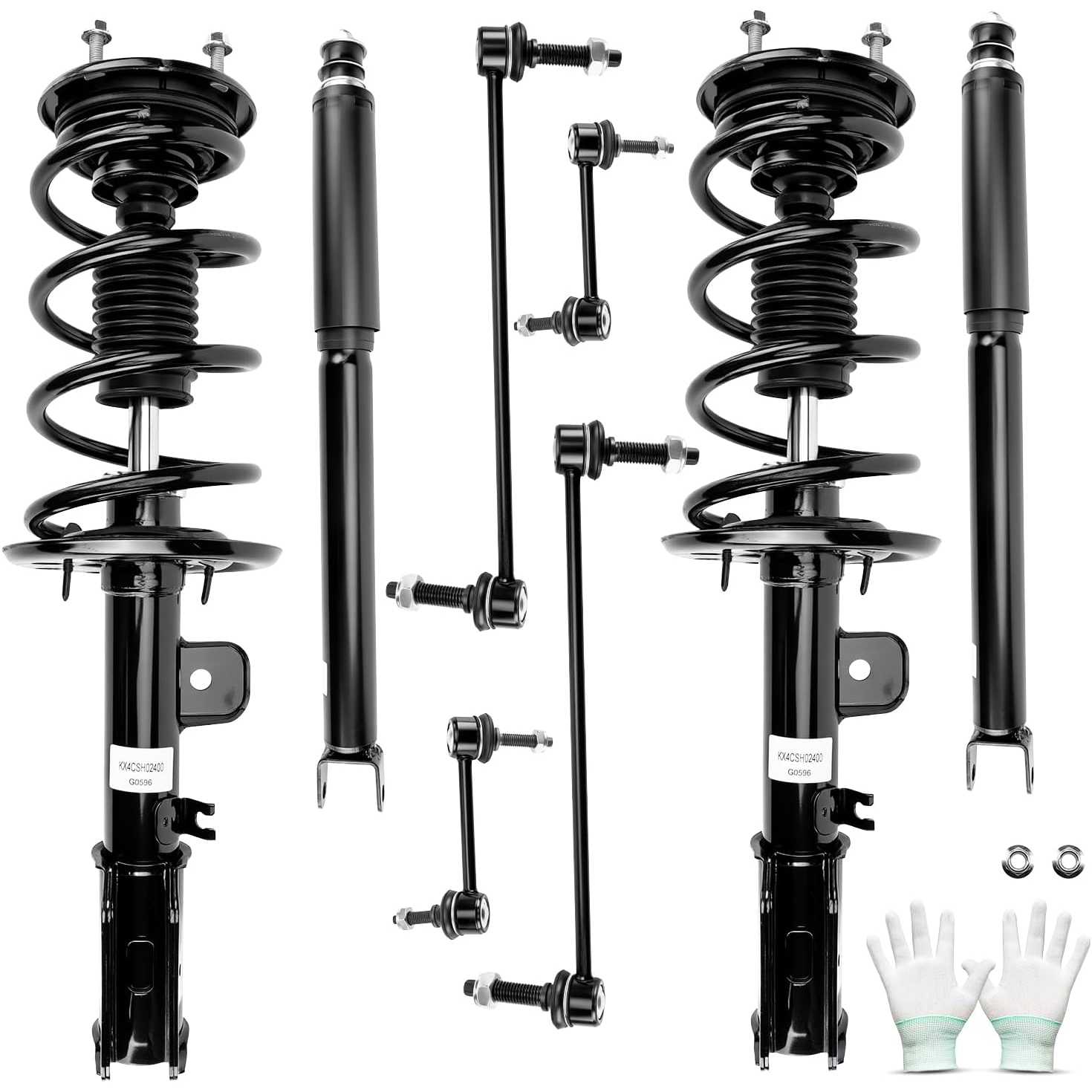 PHILTOP 4 PCS Struts and Shocks Complete Assembly with Sway Bar Link Stabilizer Replacement for 2013-2019 Ford Explorer, Replace
