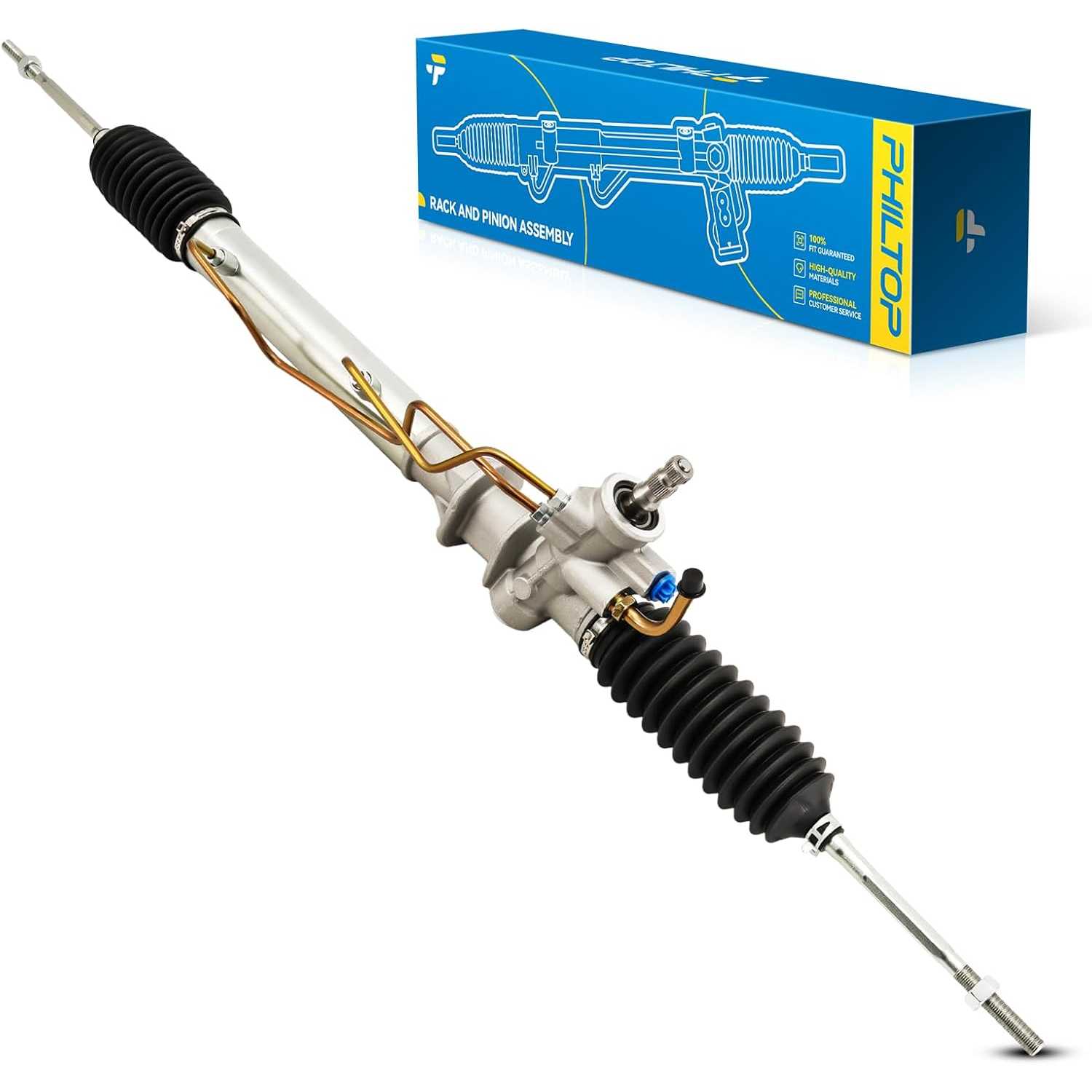 PHILTOP Power Steering Rack and Pinion Assembly Compatible with 1991-1994 Sentra 1.6L Replace 26-1874, 261874, 49001Q5600, 48521