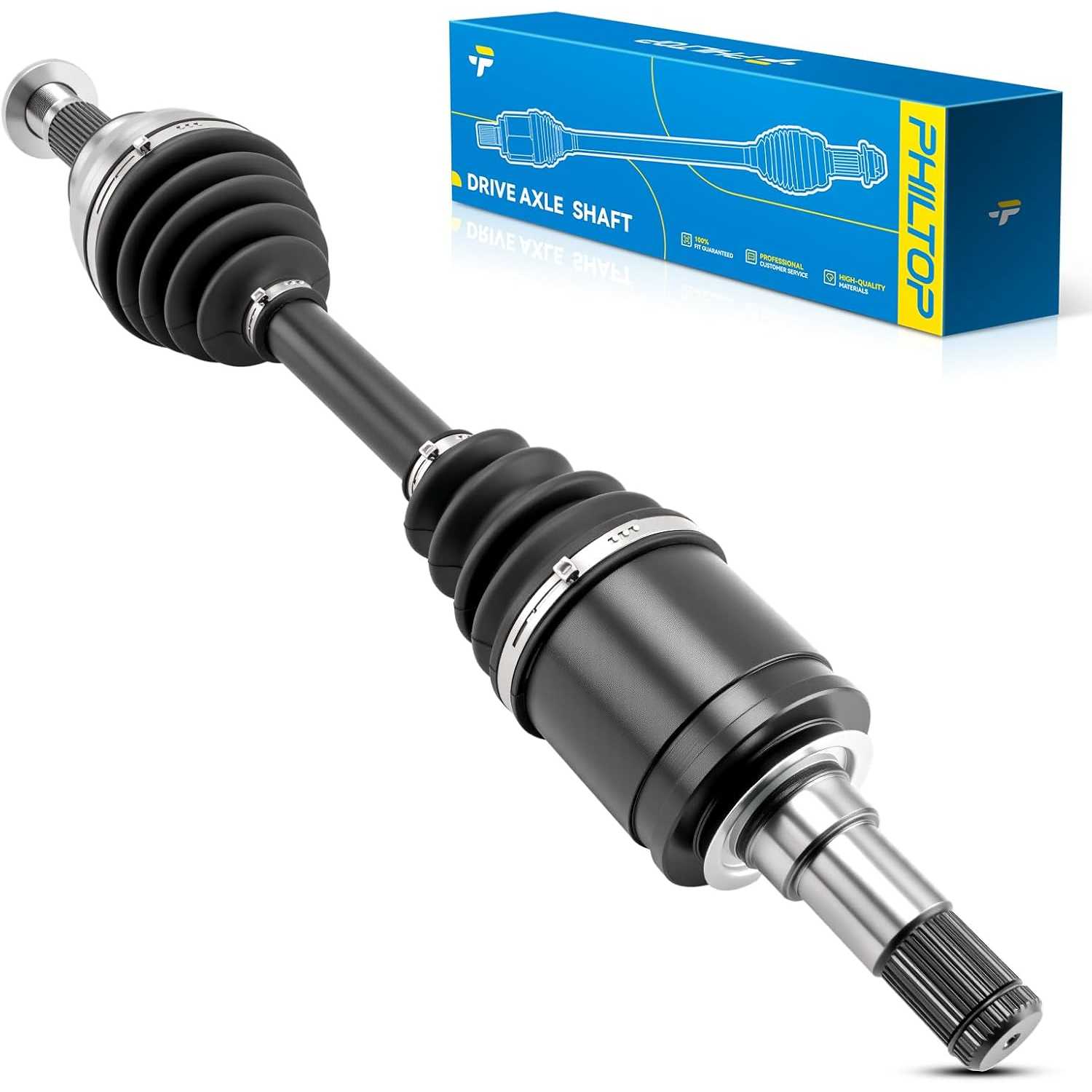 PHILTOP Front CV Axle Shaft Assembly for Toyota Tundra 2007-2021, Toyota Sequoia 2008-2022, 66-5252HD CV Axle Shafts