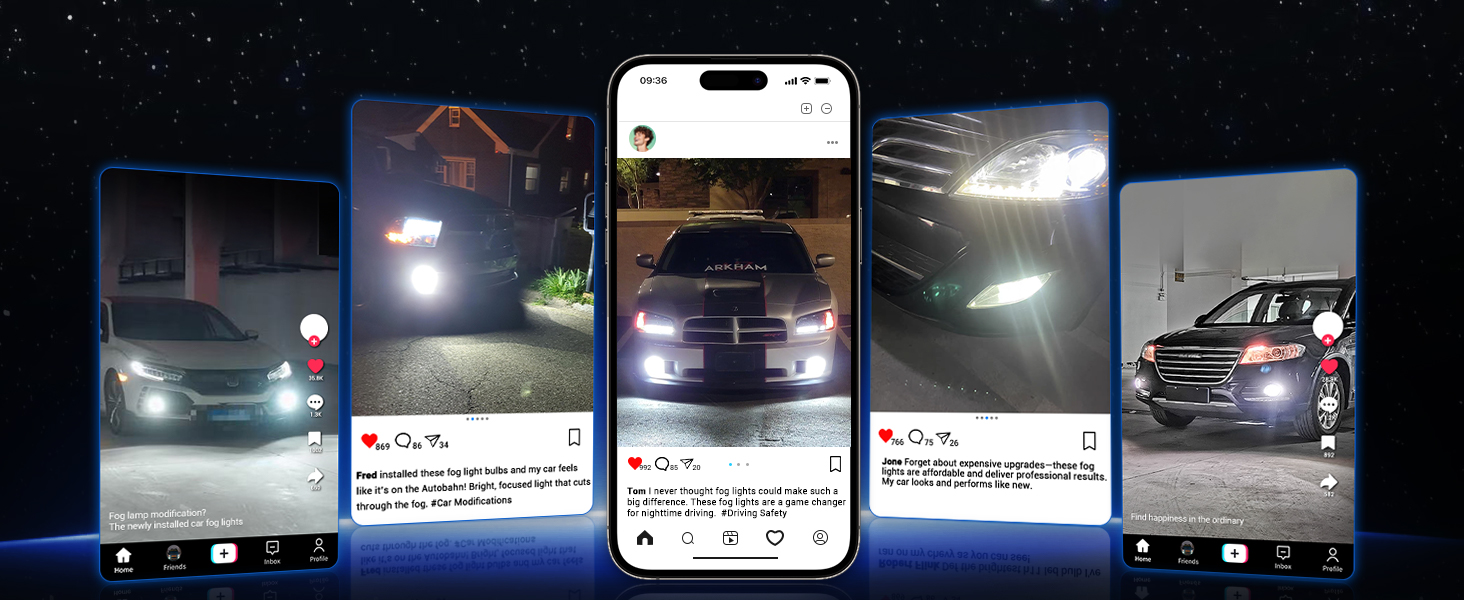led fog lights for car