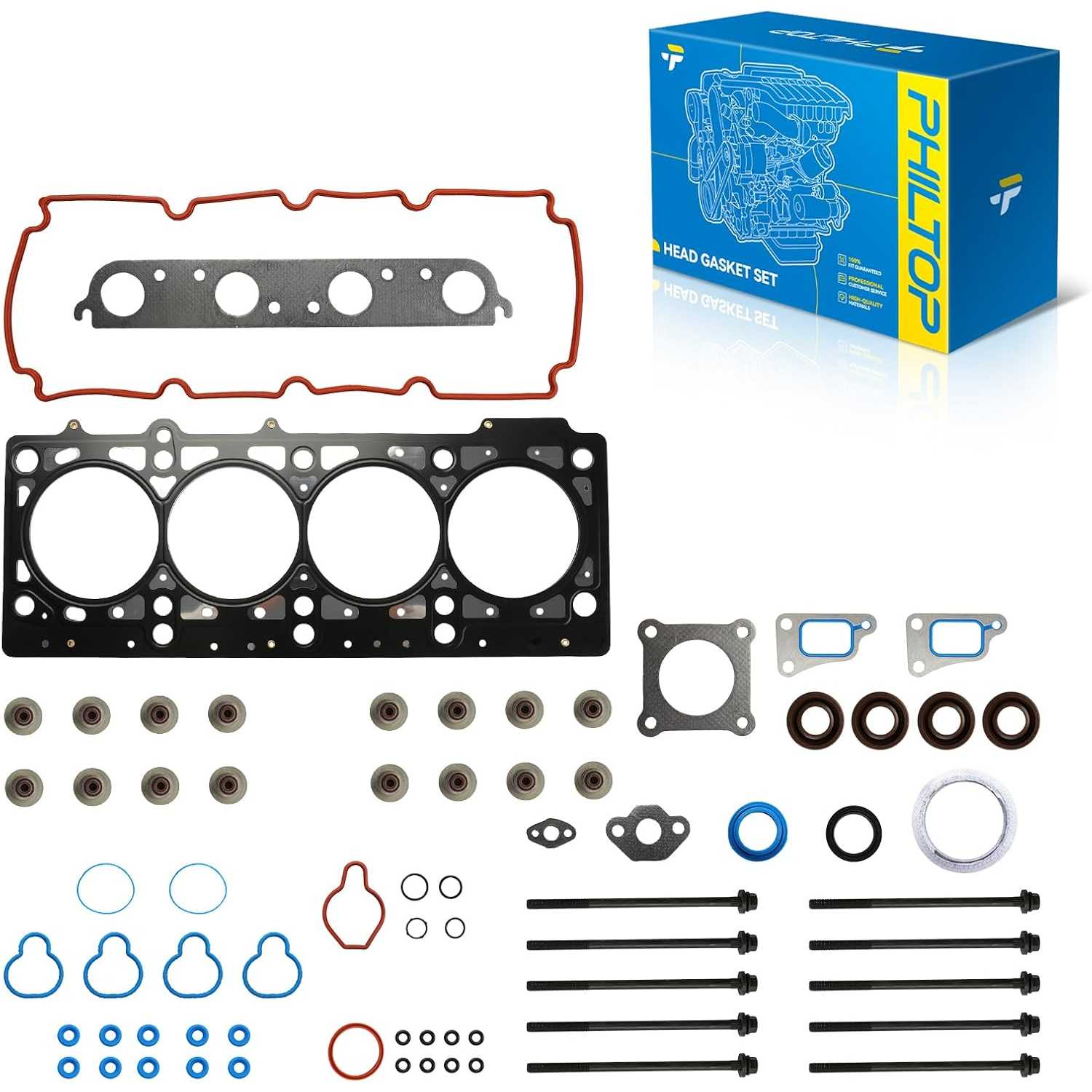 PHILTOP HS9036PT-2 ES72157 Head Gasket Set Compatible with Dodge Neon 2000-2005, Plymouth Neon 2000-2001, Cirrus 2000, Breeze 19