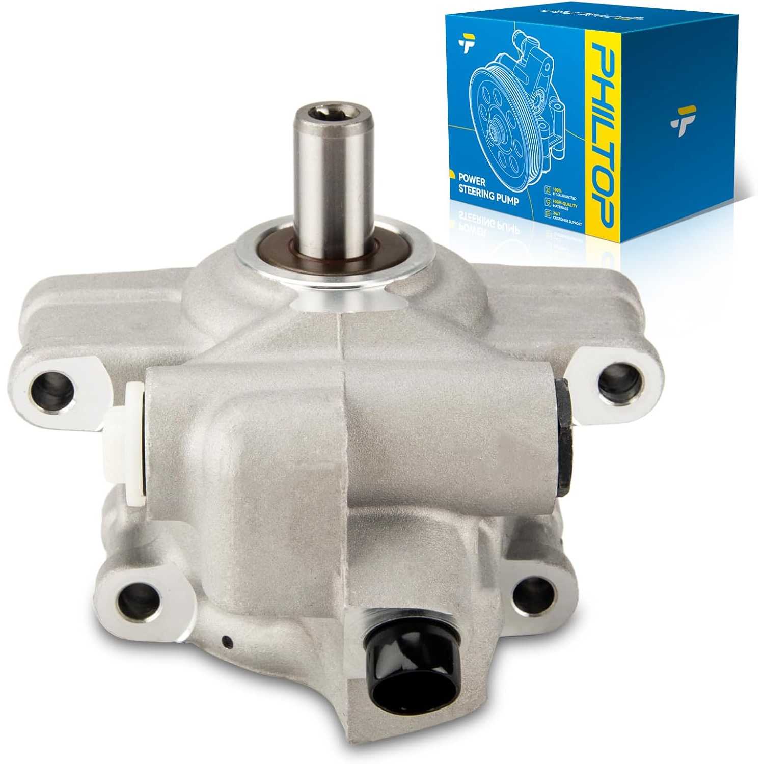 PHILTOP 20326 Power Steering Pump, Fit for 2006-2011 Focus, 2010-2011 Transit Connect, Replace OE 6S4Z3A674ARM, 20326, 6S4Z3A674