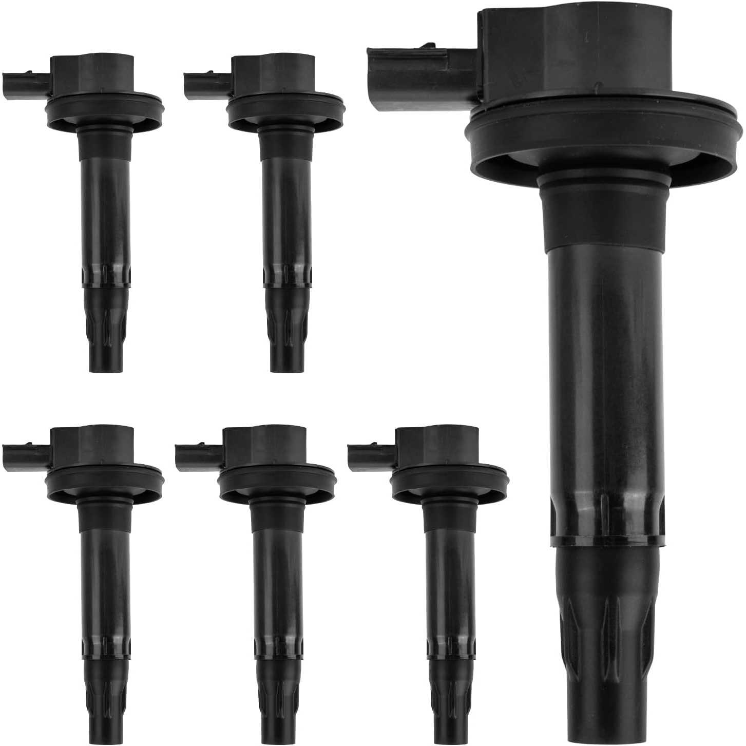 Suncent® Ignition Coil Pack Set of 6, DG520 Replacement for Explorer, Edge, Taurus, F150, Flex, Transit250 350 150, Police Inter 0