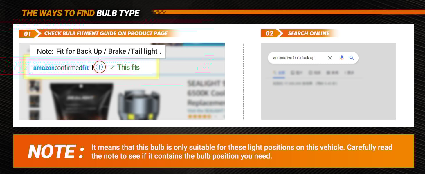 Sealight 194 168 W5W 2825 T10 LED Bulb Amber License Plate Light Dome Map Door Courtesy Dash Lights