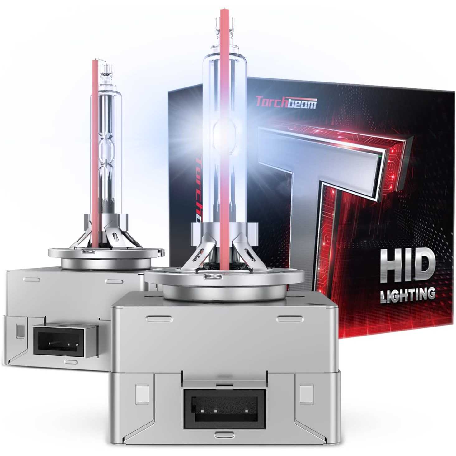 Torchbeam D3S/D3R Super Bright 8000K Ice Blue 7600LM 35W Xenon HID Headlight Bulbs IP68 2Pcs