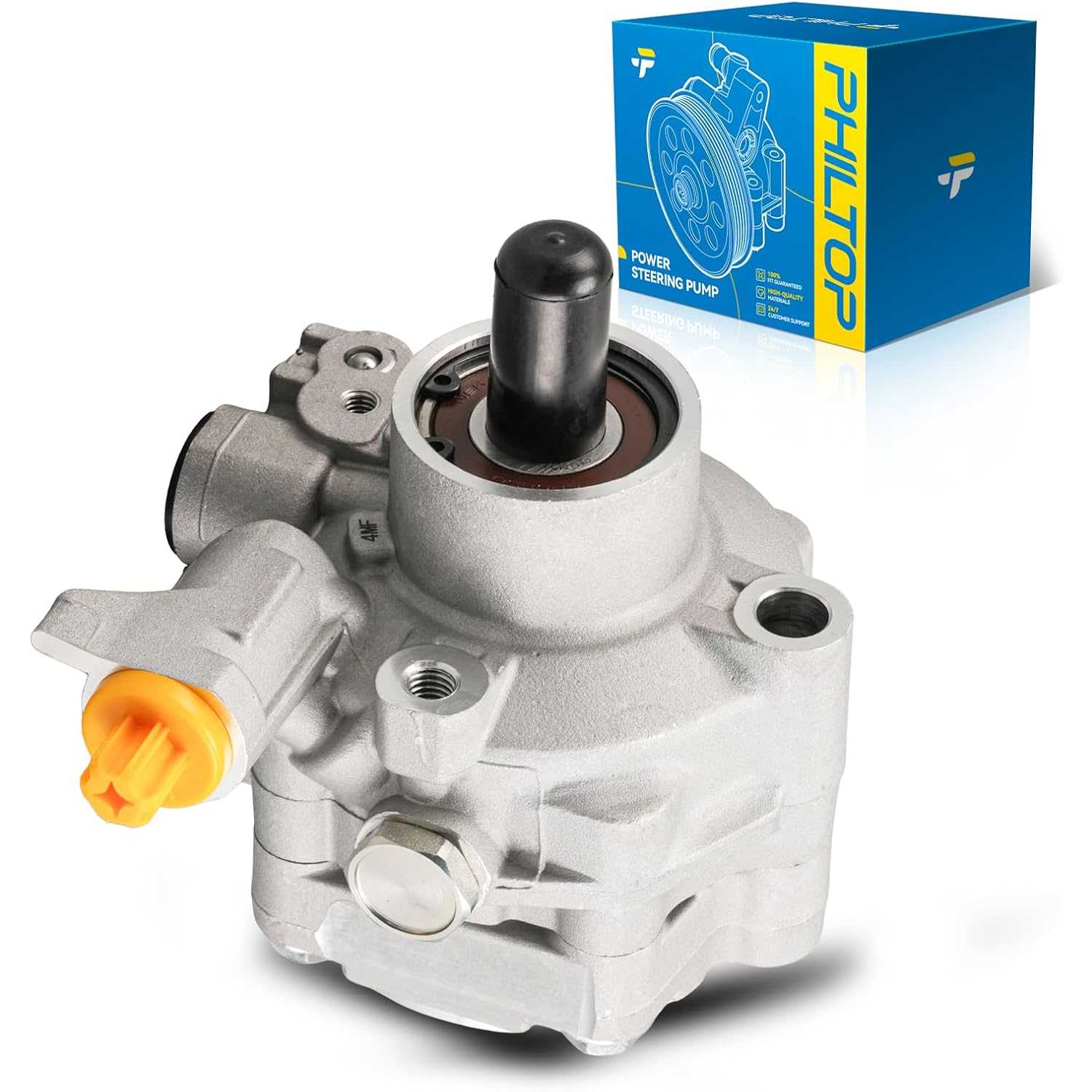 PHILTOP 21330 Power Steering Pump, Fit for 2008-2014 Impreza 2.5T, 2015-2021 WRX STI, Replace OE 34430FG040, 21-330, 21330