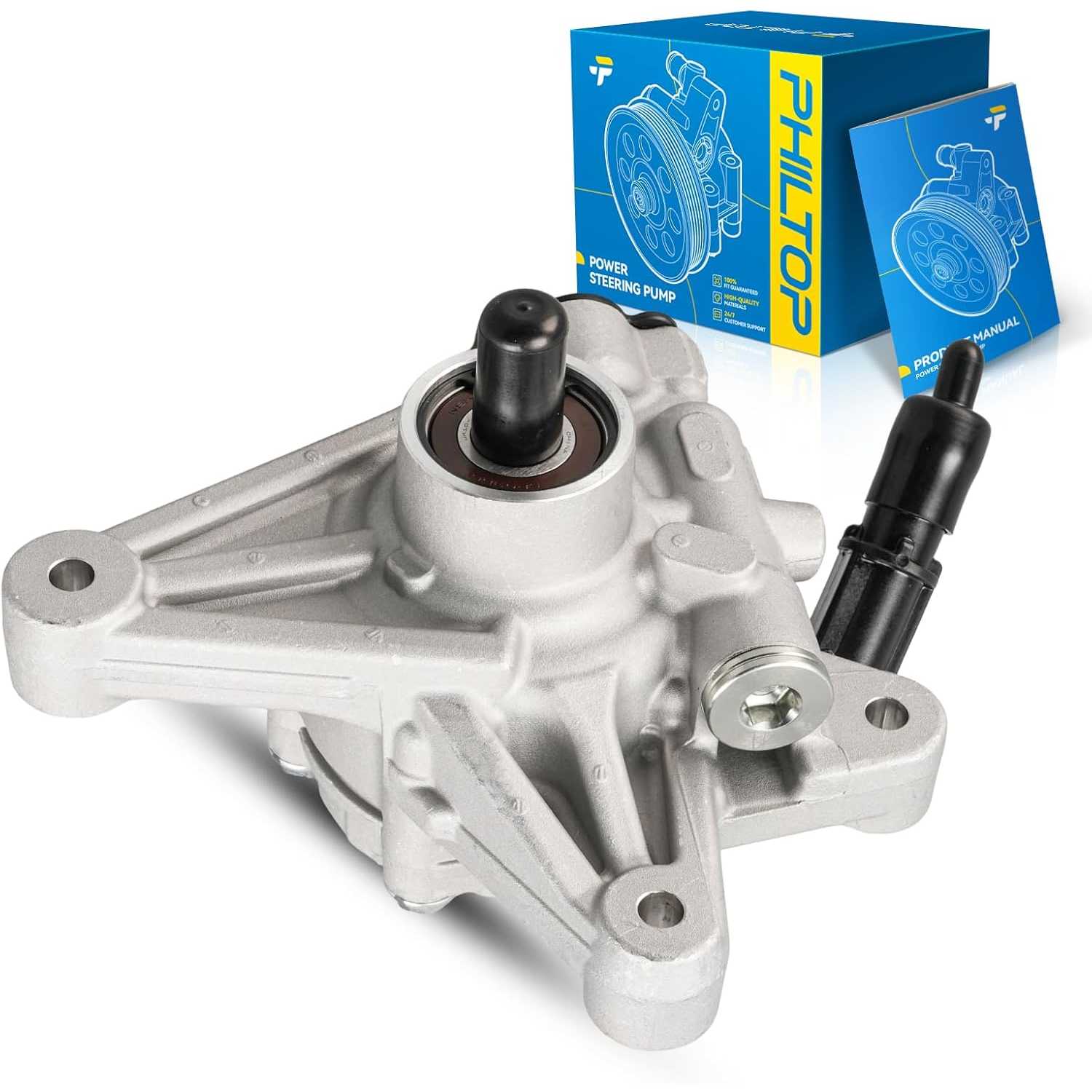 PHILTOP 21665 Power Steering Pump, Fit for 2014-2017 Odyssey, 2014-2015 Pilot, 2014 Ridgeline, Replace OE 21665, 21665, 21665, 5