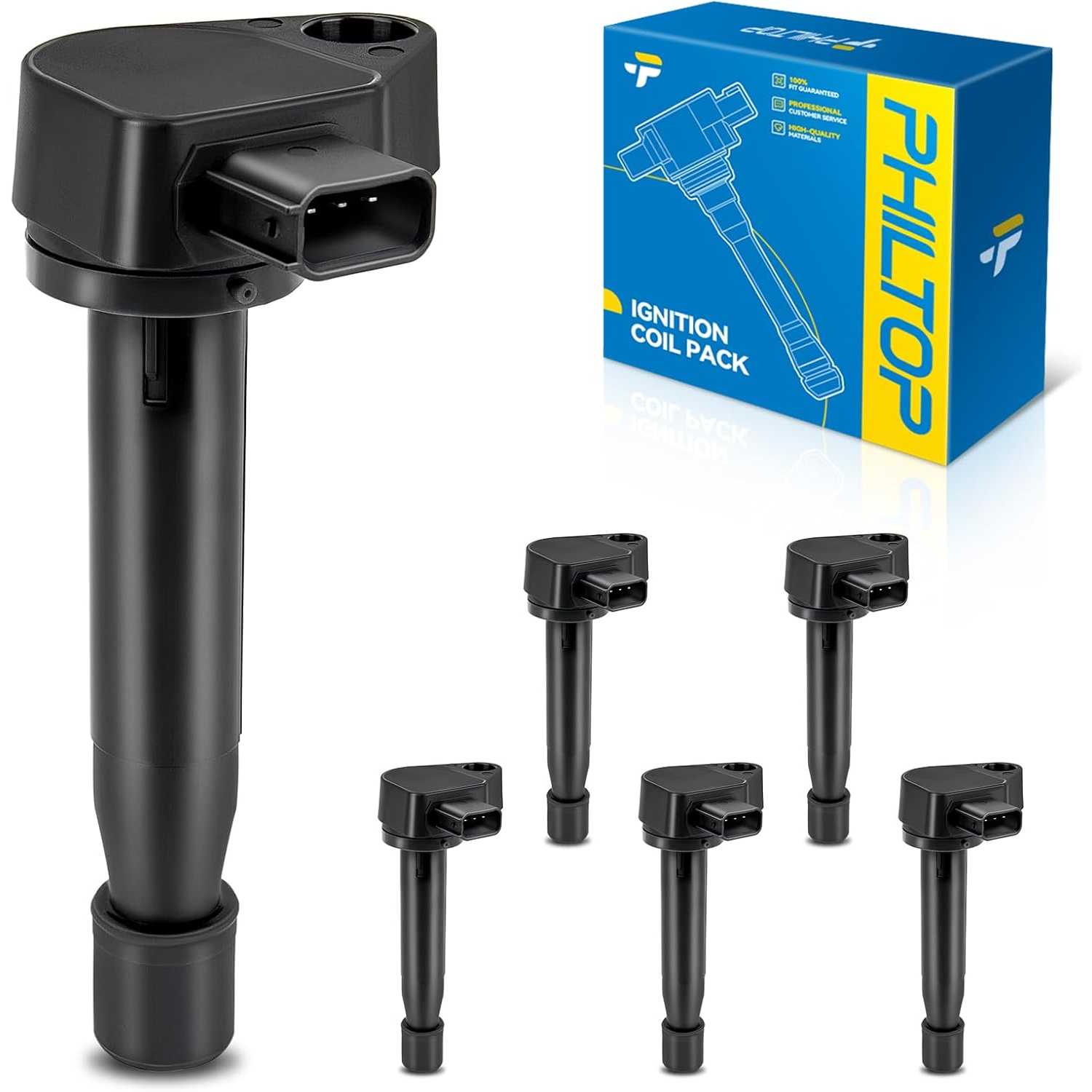 PHILTOP UF242 Ignition Coil Packs Fits for Honda 1999-2007 Odyssey ...