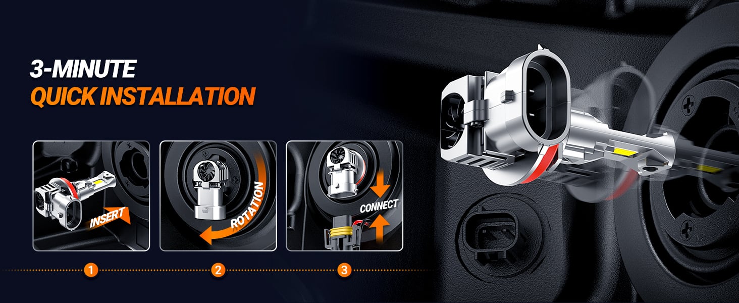 9005 H11 Fog Light Bulbs