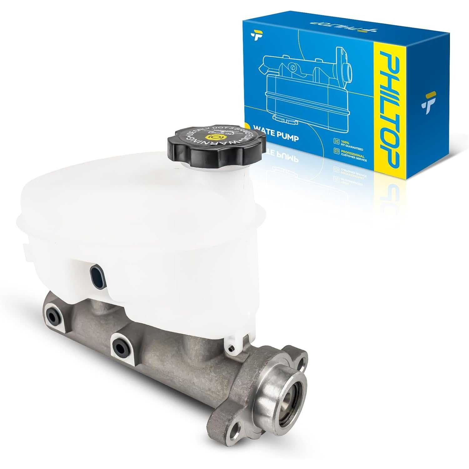 PHILTOP Brake Master Cylinder with Reversior for Chevrolet GMC, Compatible with 2003-2004 Silverado 1500/Tahoe/Sierra 1500/Yukon