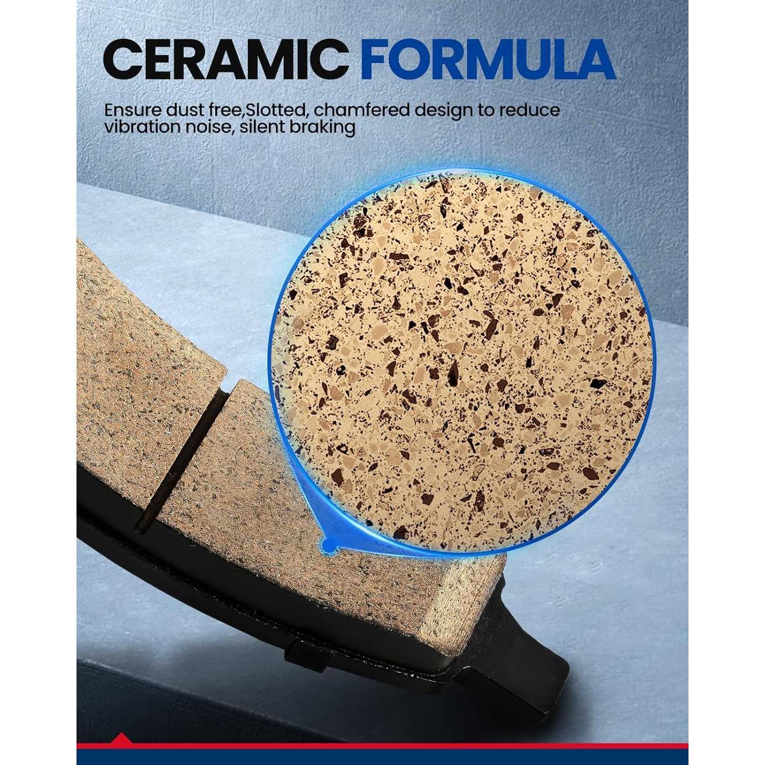 2014 Hyundai Santa Fe Front  Ceramic Brake Pad & Rotor Kit 6