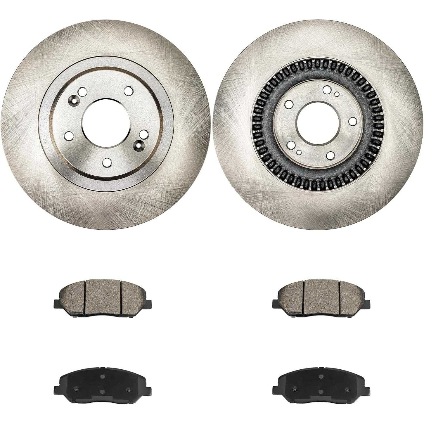 2014 Hyundai Santa Fe Front  Ceramic Brake Pad & Rotor Kit 1